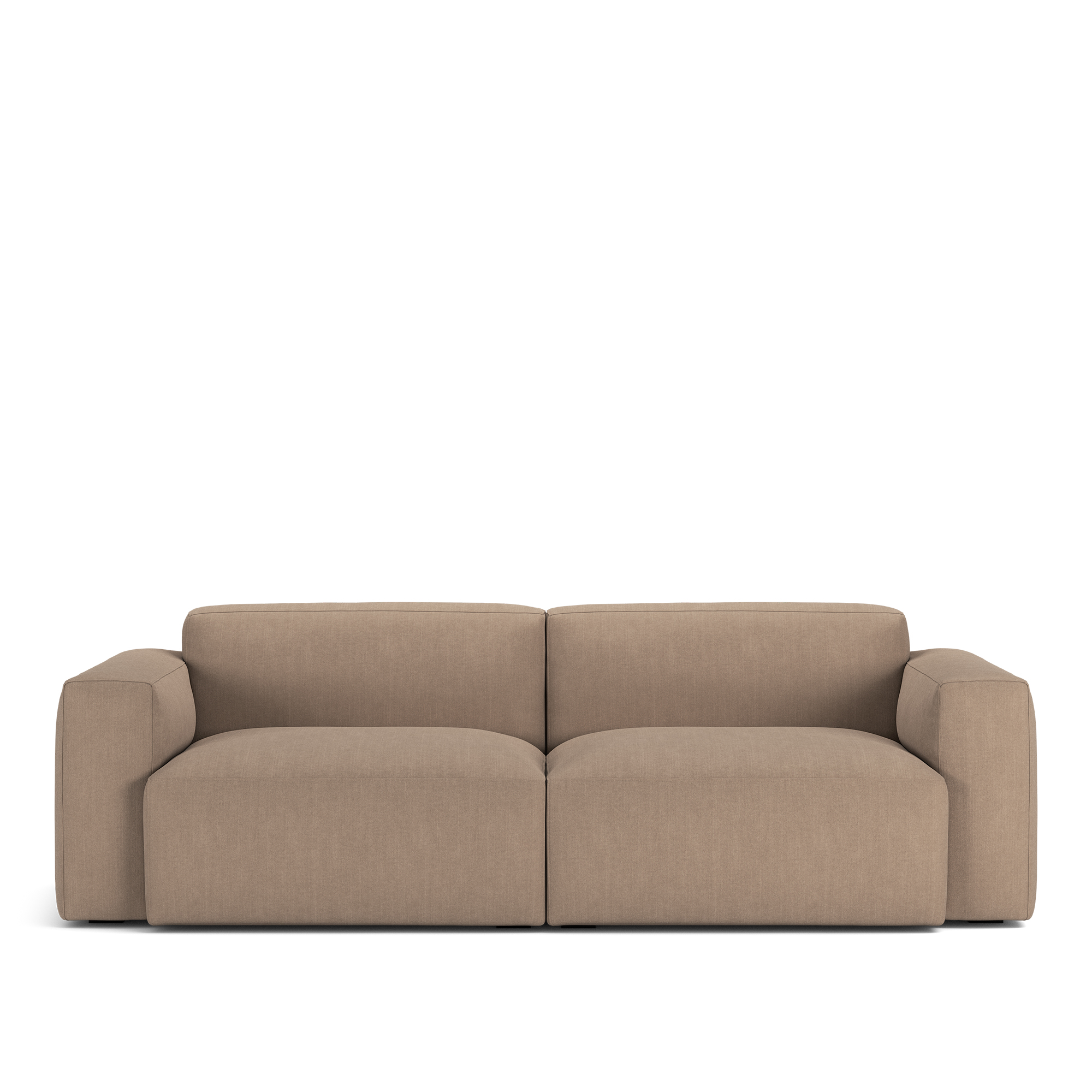 no ga - brick 2-seater sofa shadow khaki fixed upholstery - soffor