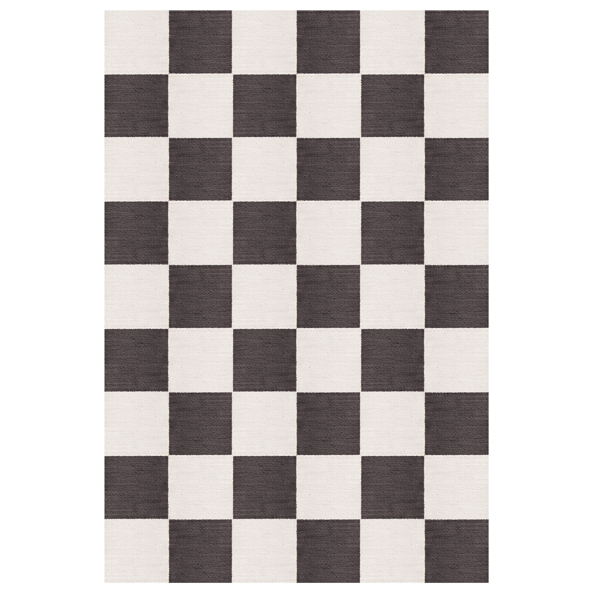 Layered - Chess Flatweave Black And White 250 x 350 - Ullmattor