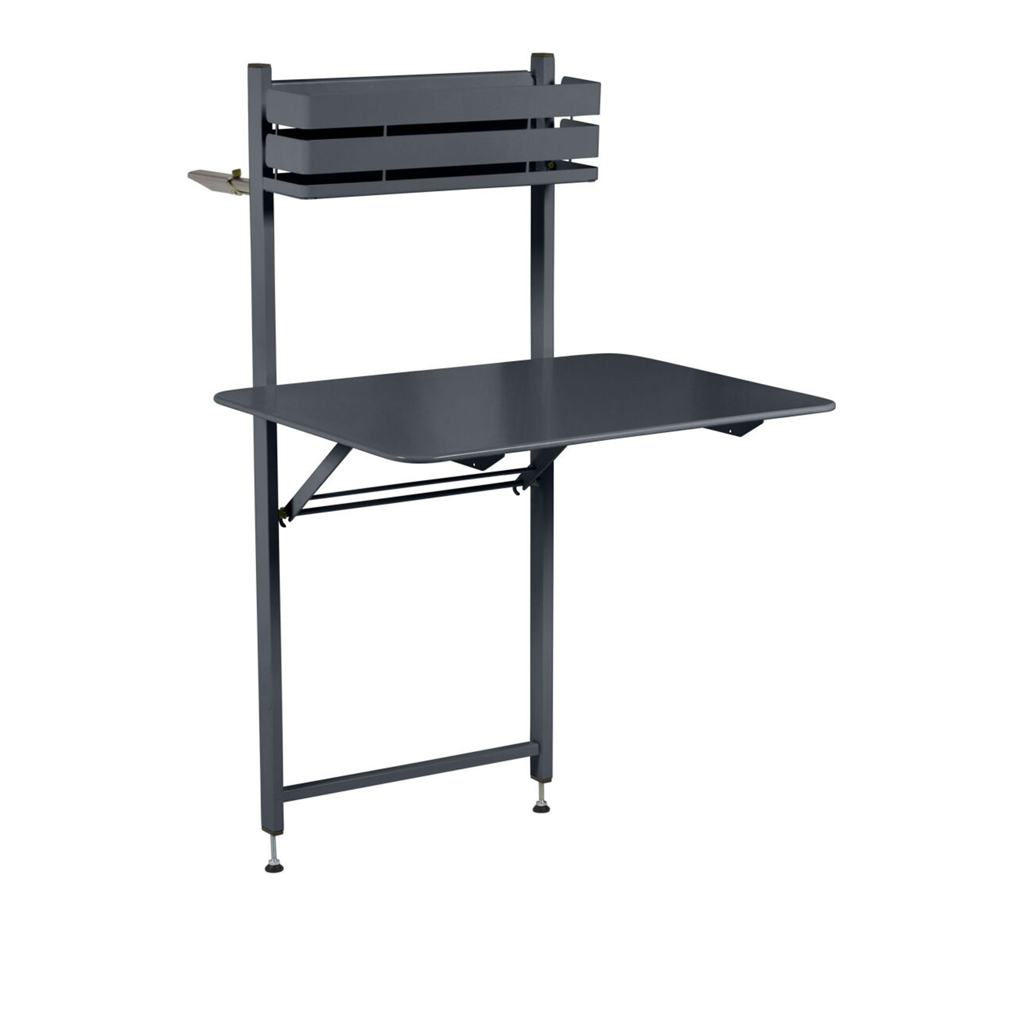 Fermob - Bistro Balcony Table 57 x 77 cm Anthracite 47 - Matbord utomhus - Svart - Metall