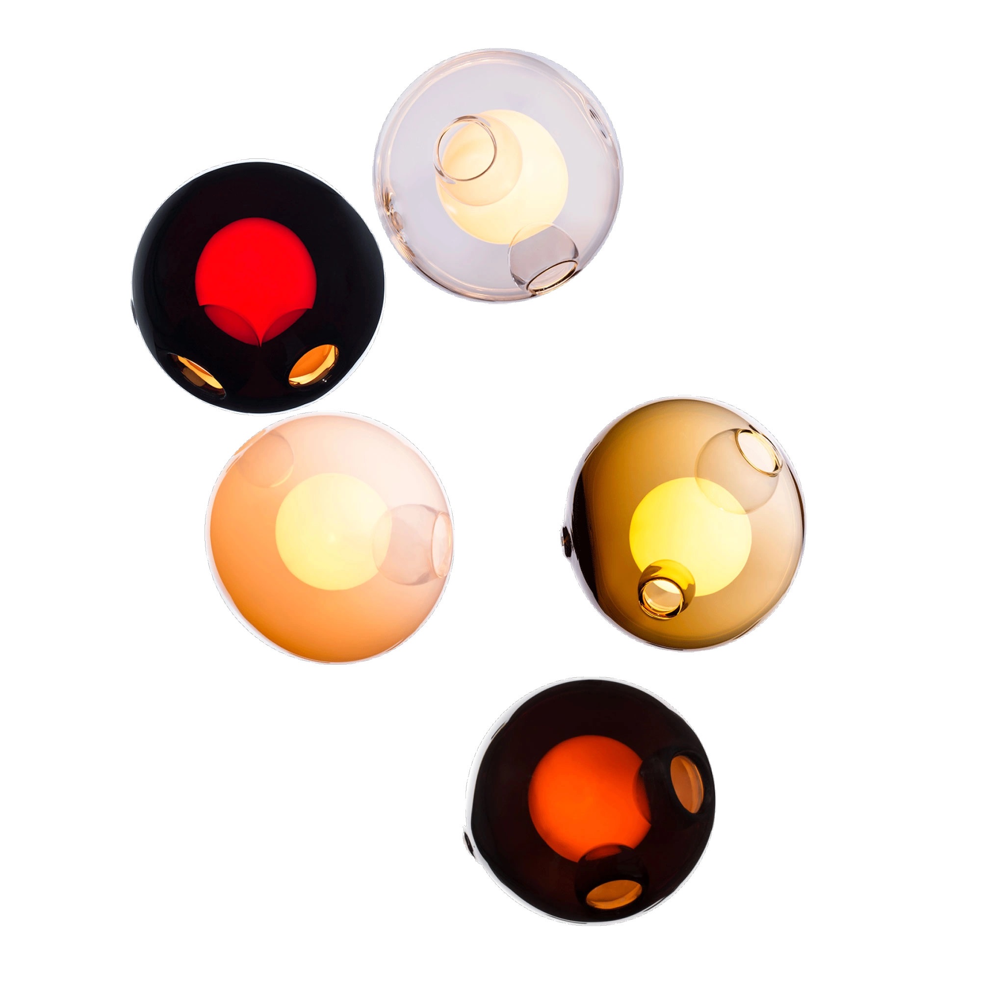 Bocci - 28.5 Random, Multi - 05 Xenon - Pendellampor - Omer Arbel - Flerfärgad