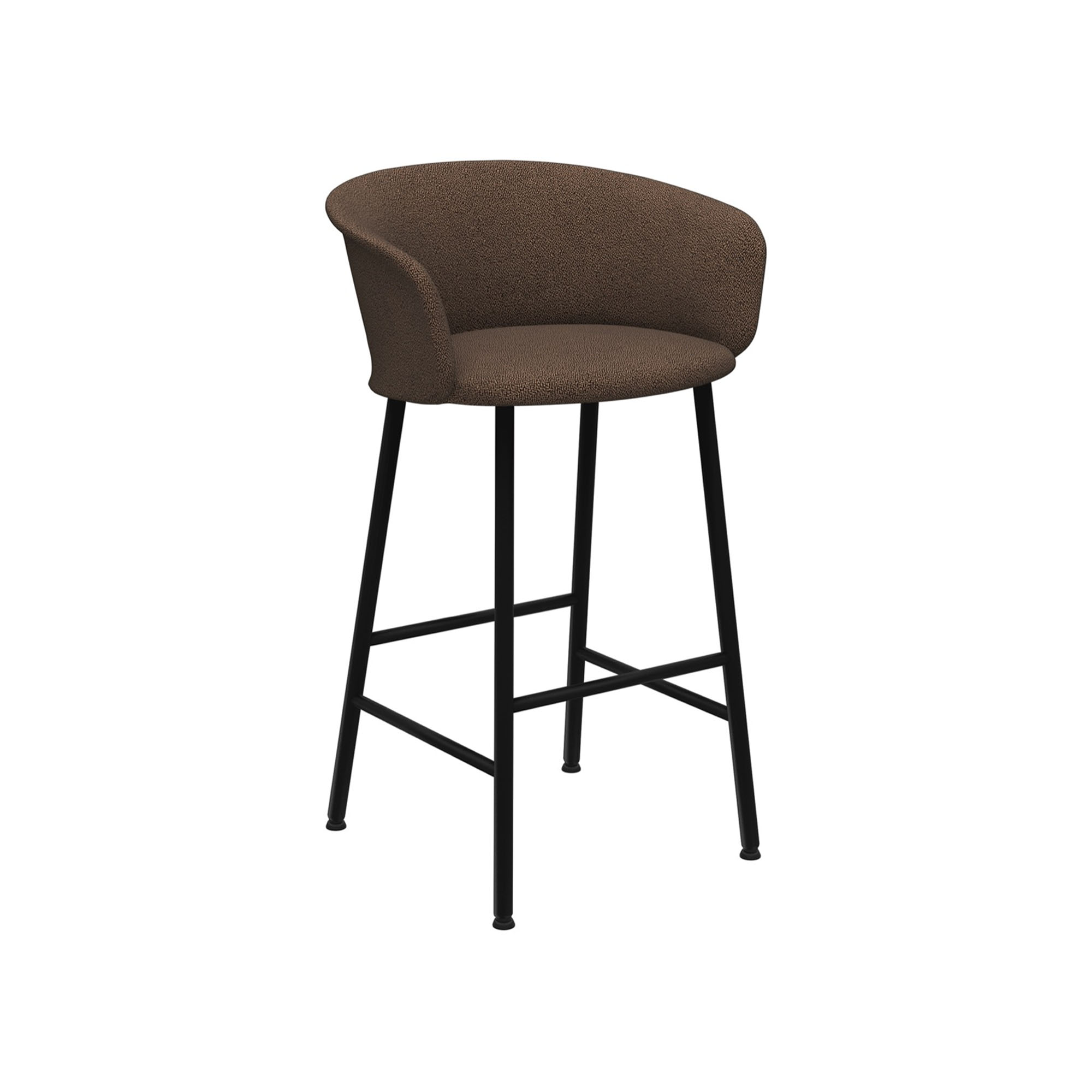 HEM - Kendo Bar Chair - Rosewood - Barstolar & barpallar - LucidiPevere - Brun - Metall/Trä/Skum/Plast/Ull