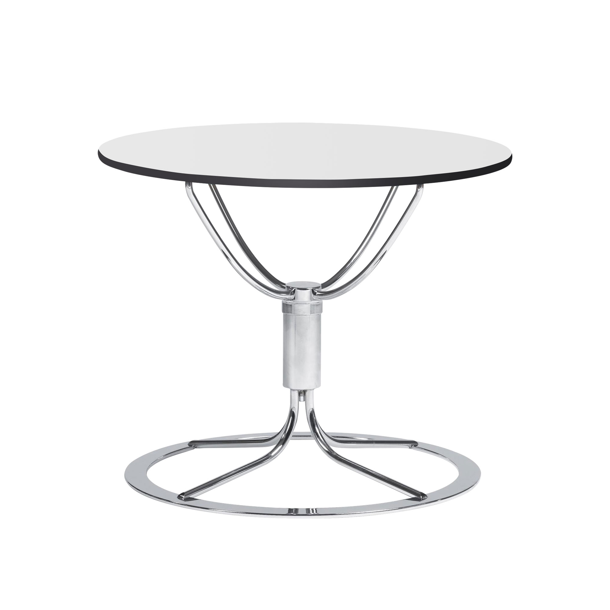 Bruno Mathsson - Mi 0686 Jetson Bord - Vit kompaktlaminat med svart kant - Sofabord - Bruno Mathsson - Hvit - Metall/Tre