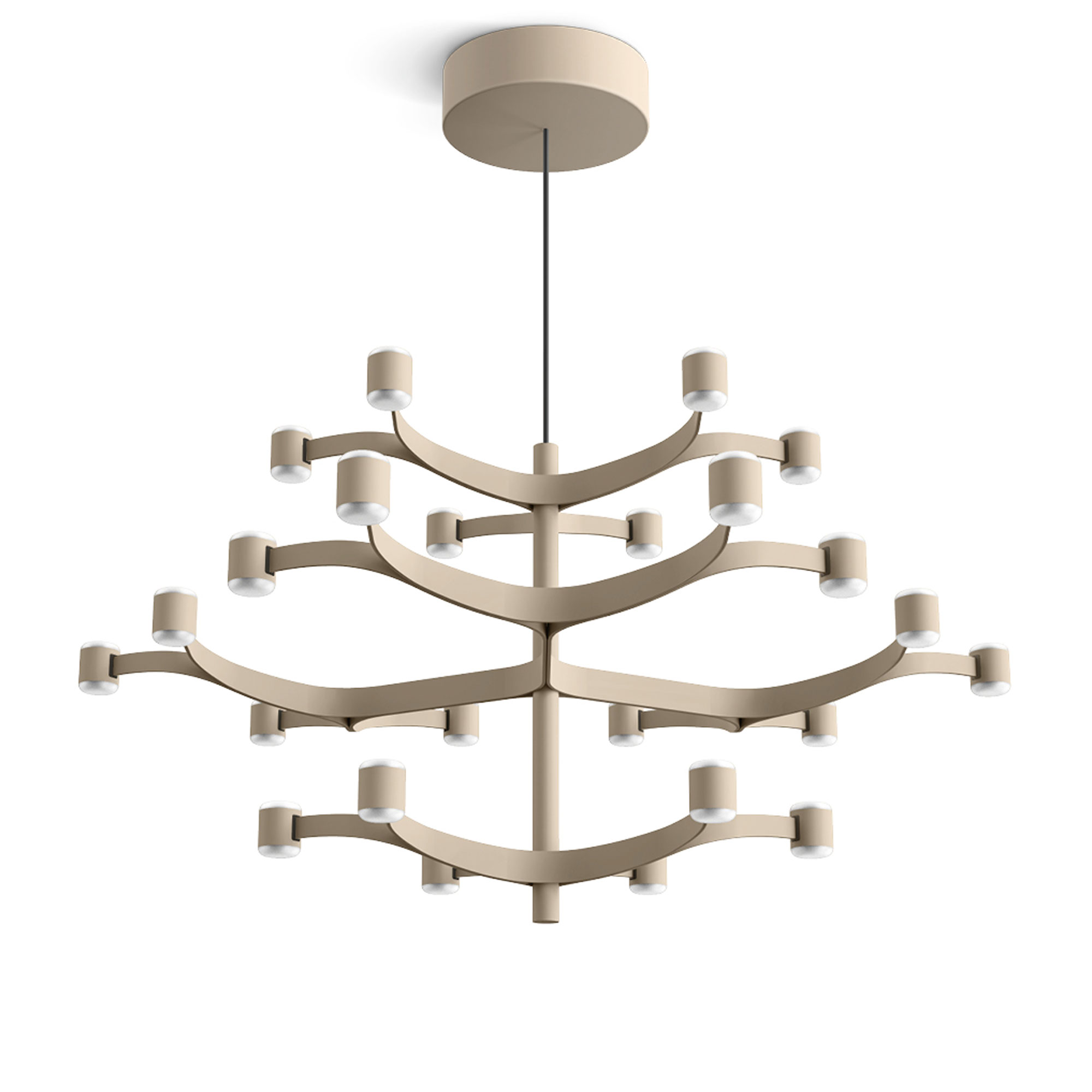 Stilnovo - Fronda 24 Phase-Cut takkrona textured mushroom - Takkronor - Pio & Tito Toso - Beige