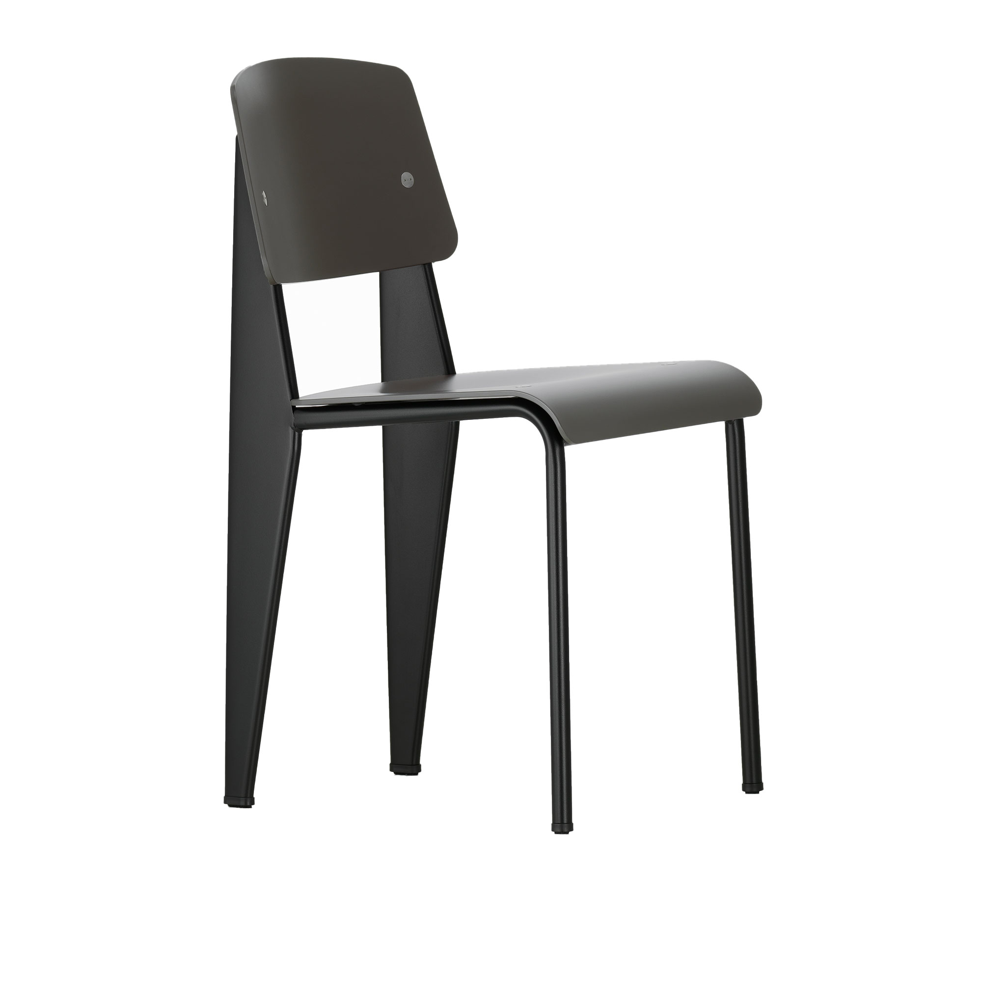 Vitra - Standard SP, Sits - Deep Black, Ben - Deep Black - Matstolar - Jean Prouvé - Svart - Metall/Plast