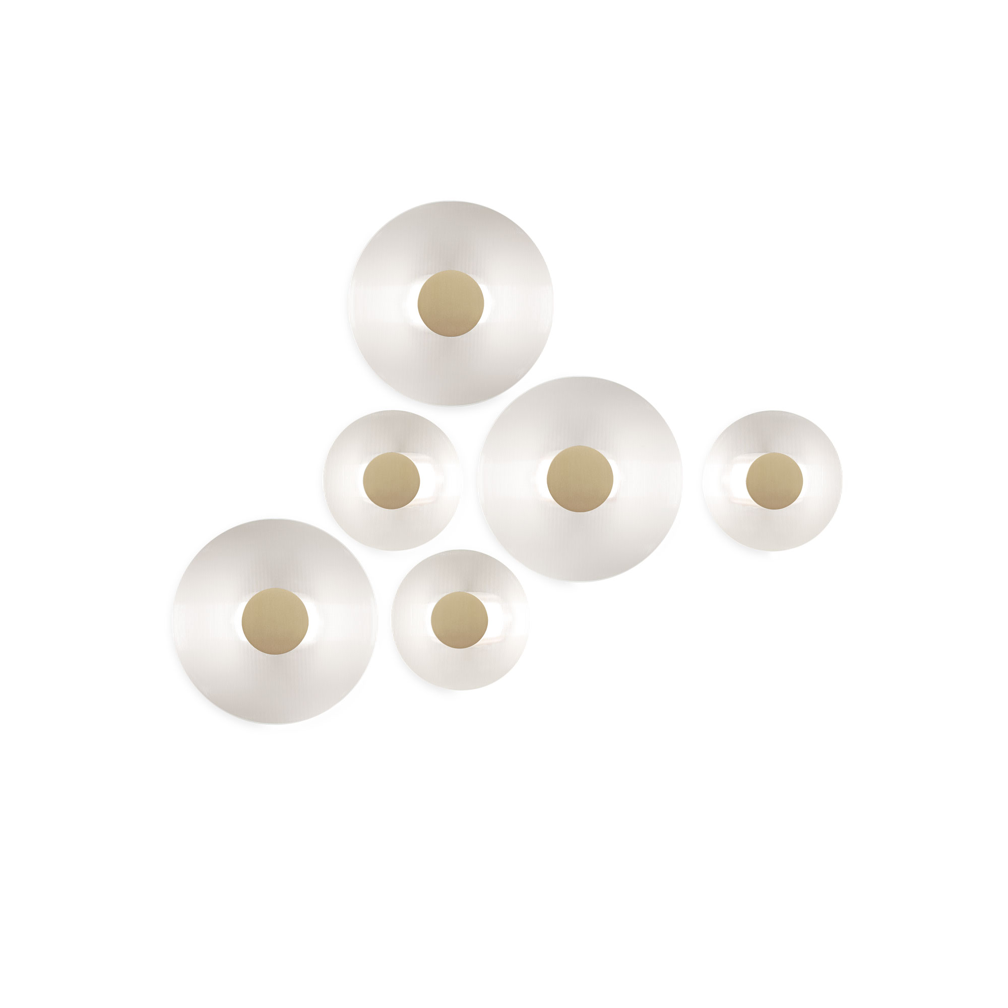 Baxter - Button Wall Lamp Round - Vägglampor - Federico Peri - Transparent