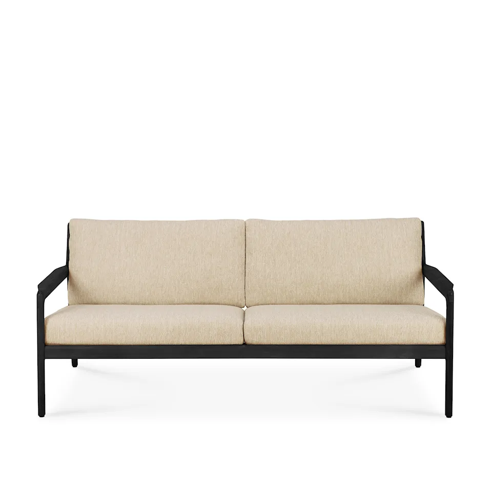 Jack Outdoor Sofa 2-seater Black Teak