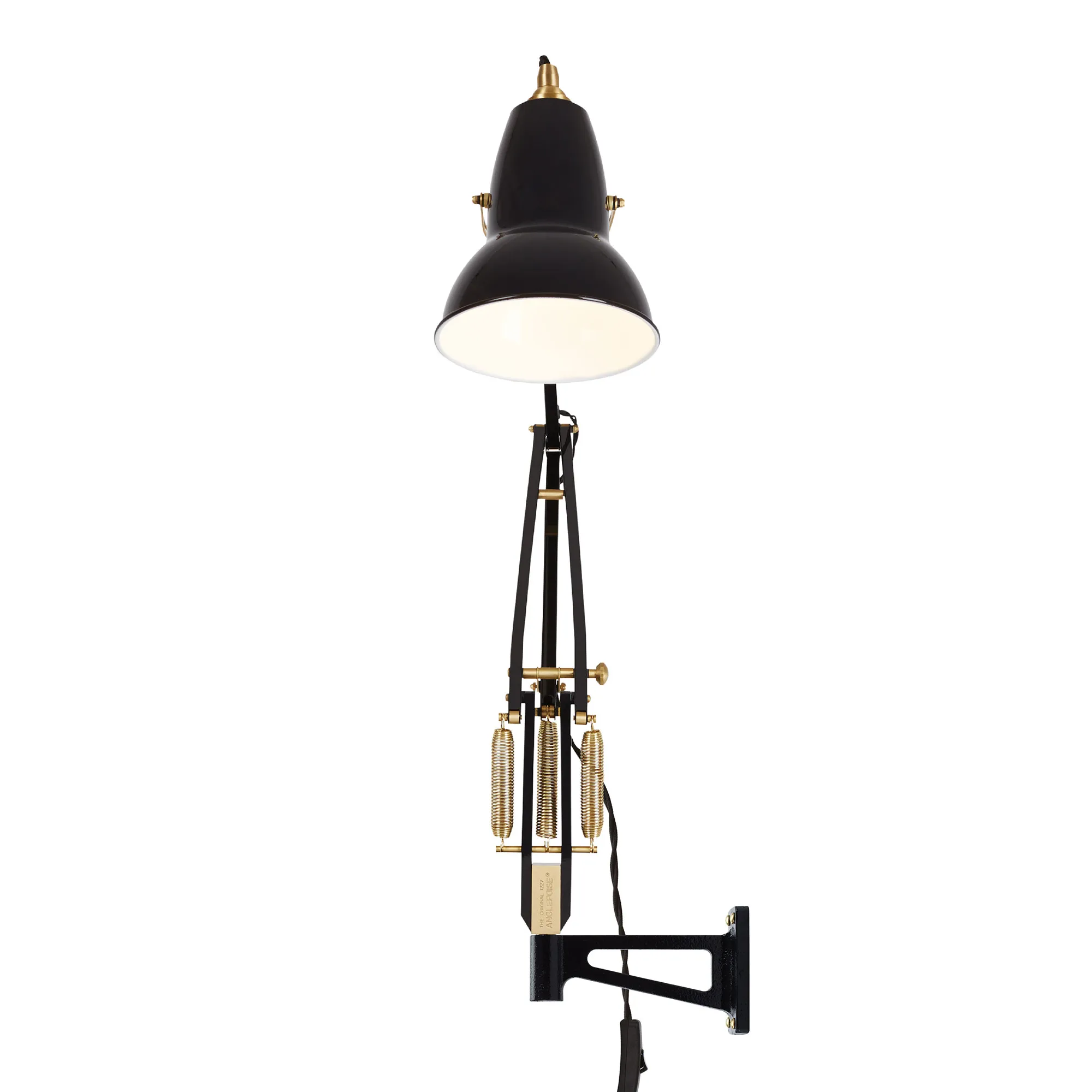 Original 1227 Brass Lamp With Wall Bracket