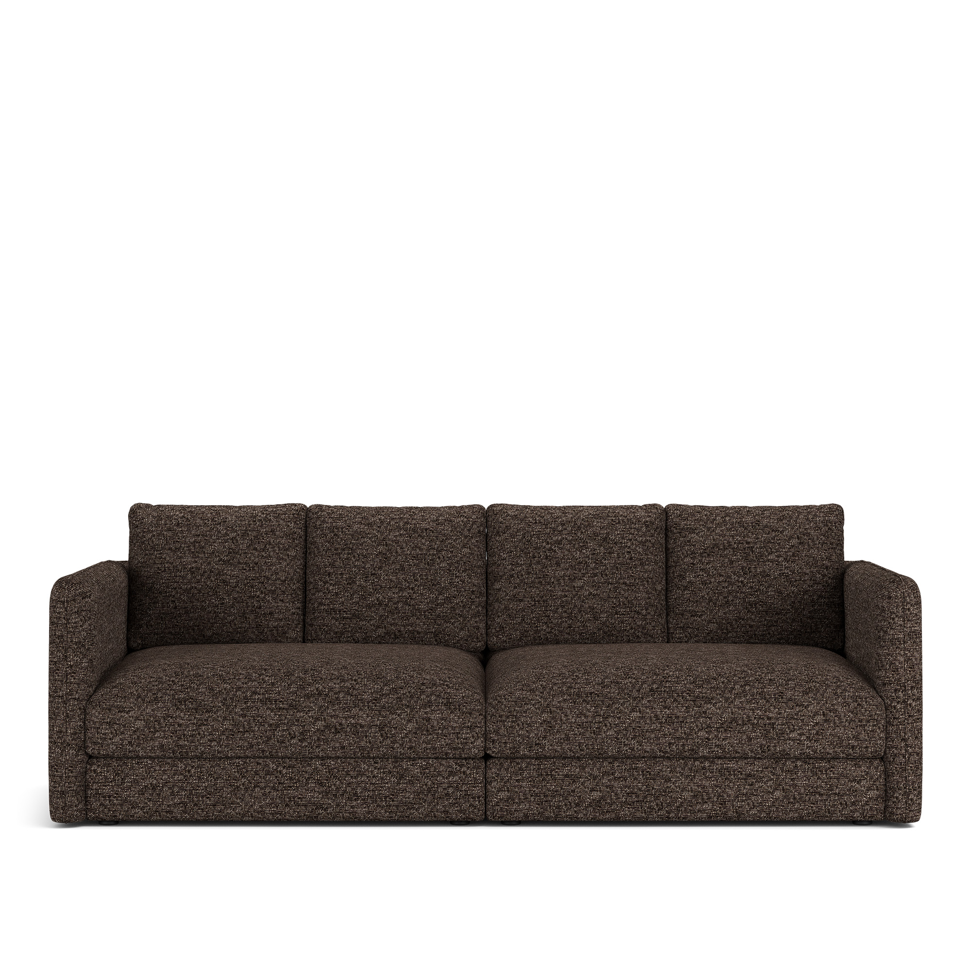 NOGA - Pavarotti 2.5-Seater, Fixed Cover, Cushion Variant 02, Lucinasco 17 - Soffor - Brun