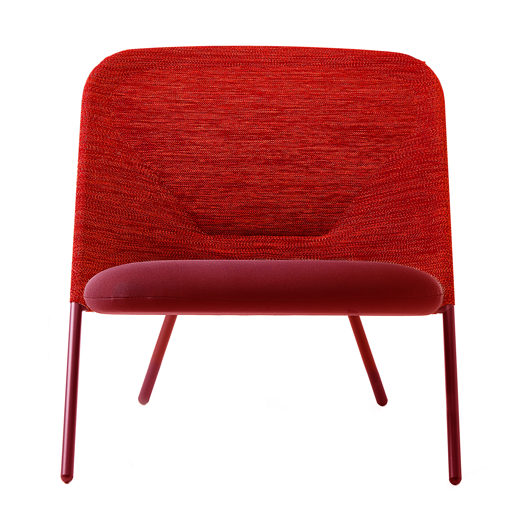 Moooi - Shift Lounge Chair, Bright Red - Fåtöljer - Jonas Forsman - Röd - Metall