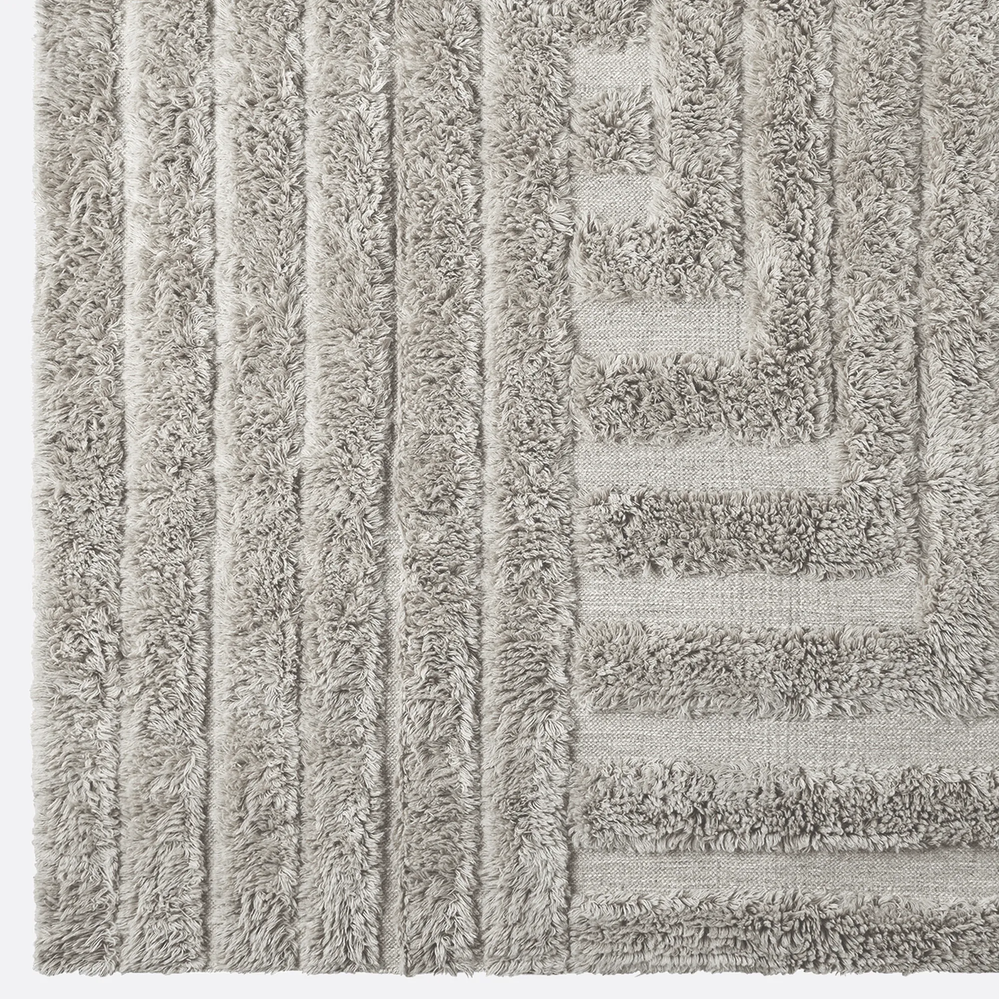 Shaggy Labyrinth Rug Grey