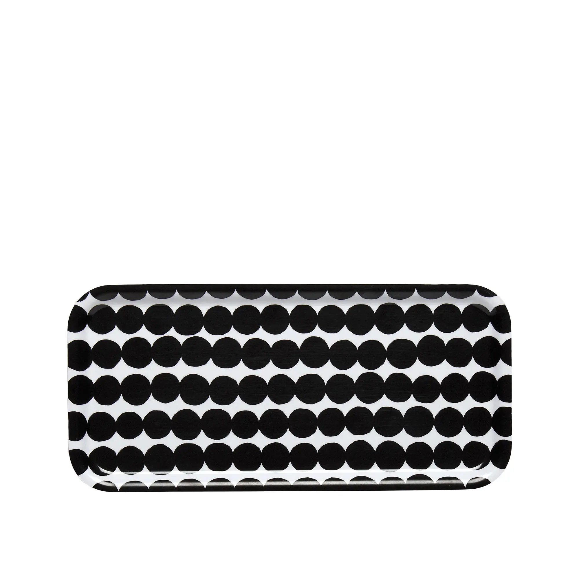 Räsymatto brett 15x32 cm white, black