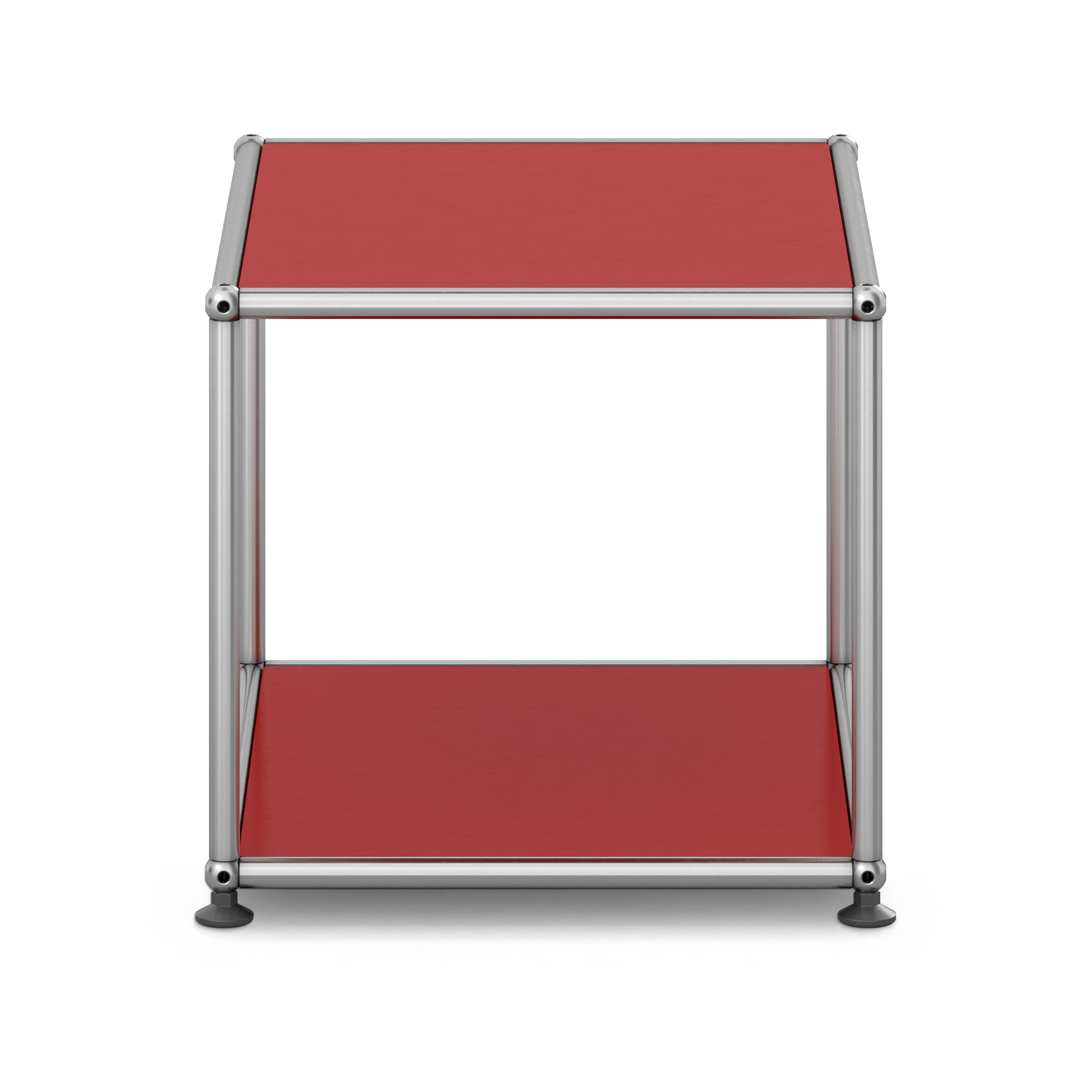 USM - USM Haller M21 23 USM Ruby Red - Sidobord - Fritz Haller & Paul Sch&auml;rer - R&ouml;d - Metall