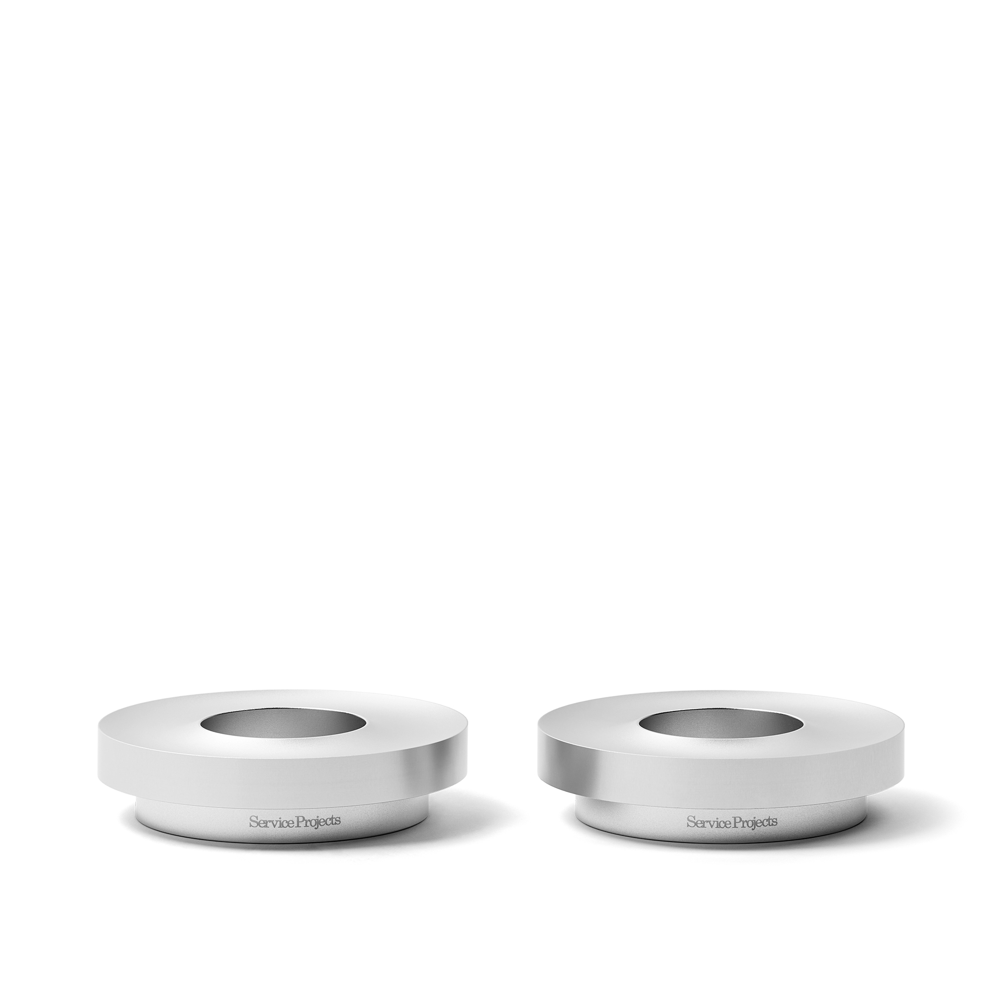 Service Projects - Aluminum Egg Cup - Set of 2 - Eggeglass - Laura Bilde - Sølv