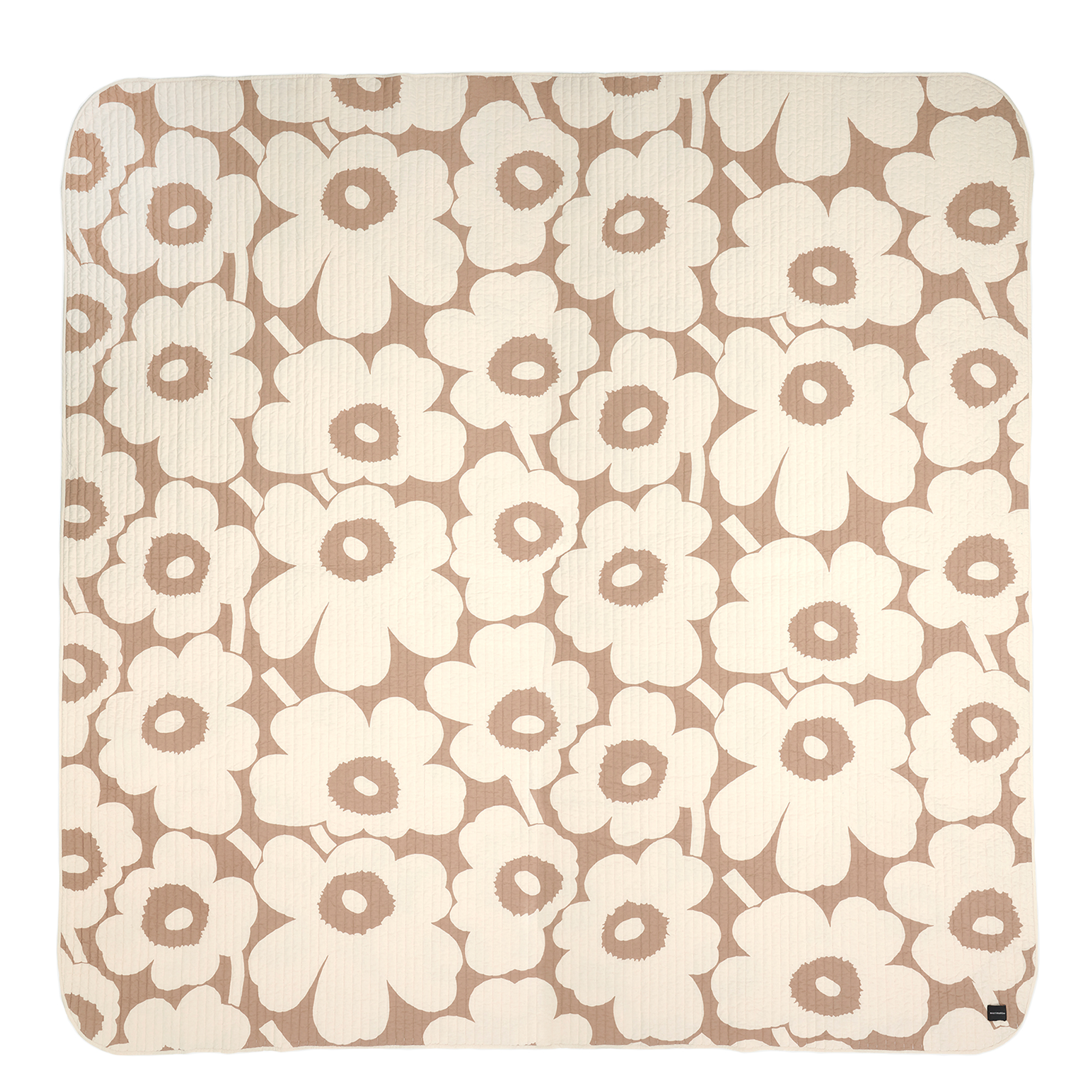 Marimekko - Unikko Bedspread 260x260cm Linen, Off-White - Sängöverkast - Marimekko | Textilier - Sovrumstextilier - Sängöverkast | Möbelexperten