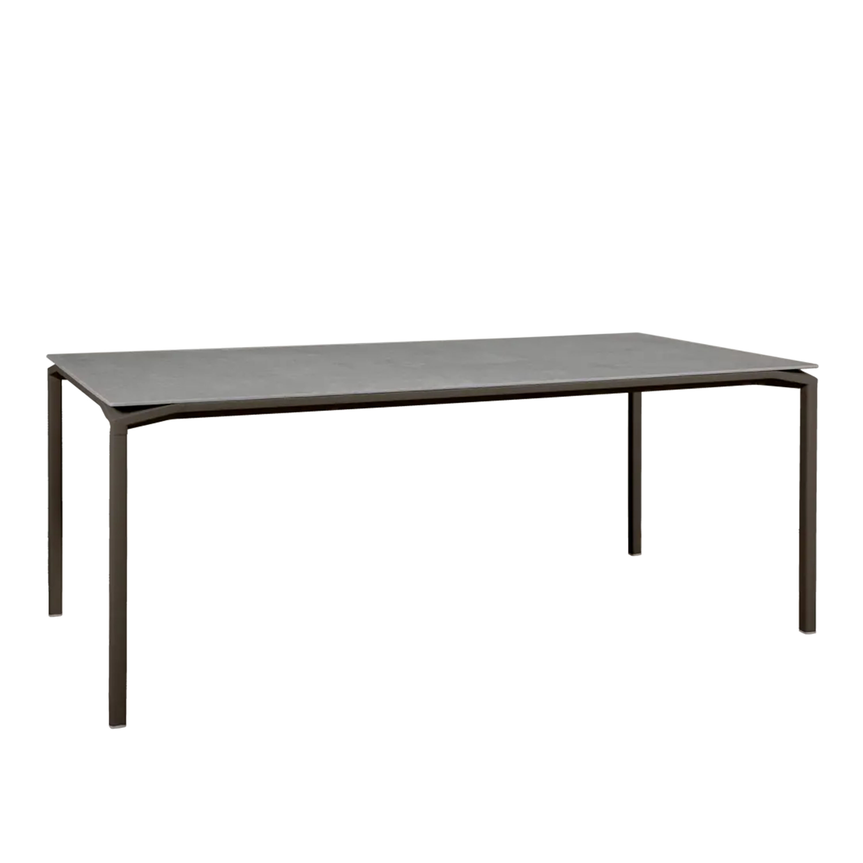 fermob - calvi, mineral table 195 x 95 cm - tonka, kreta - matbord utomhus - brun,grå - metall