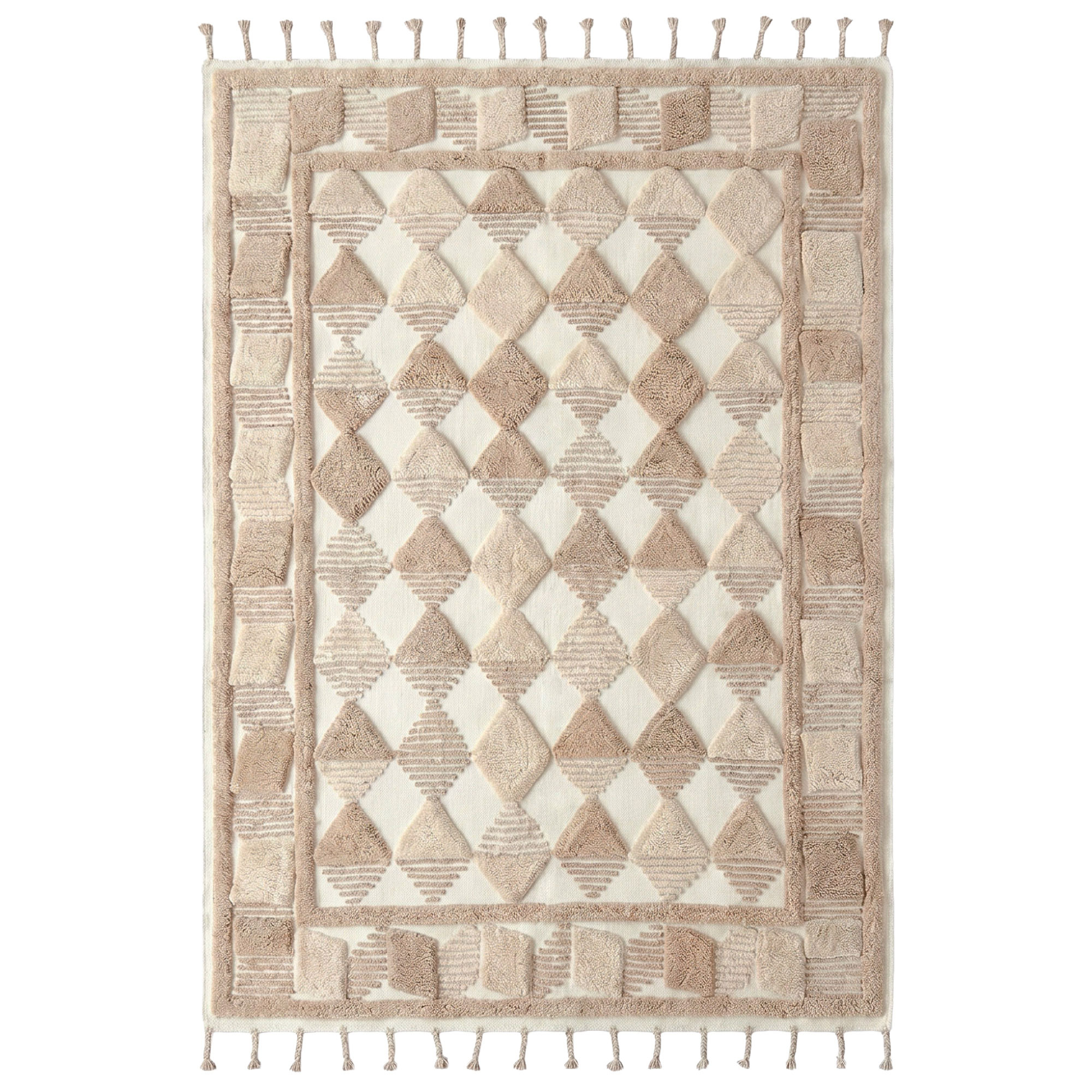 Dusty Deco - Lisboa Rug Natural 300x400 - Ullmattor - Edin & Lina Kjellvertz - Beige - Ull | Mattor - Material - Ullmattor | Möbelexperten