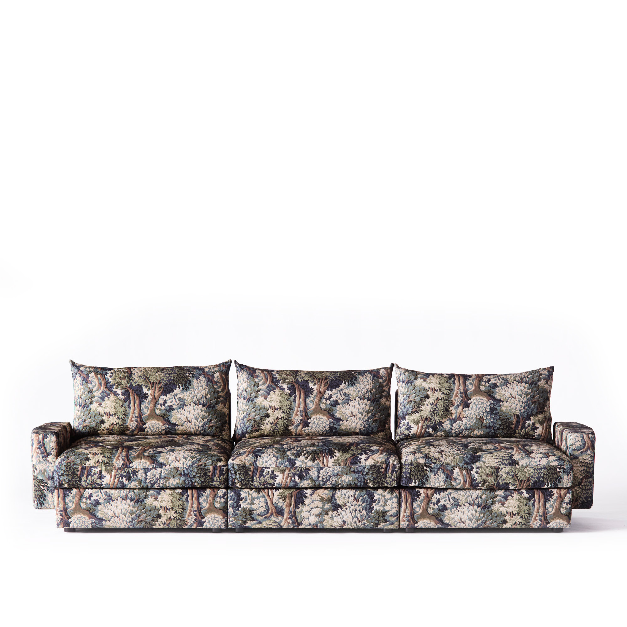 Dusty Deco - Laurel Sofa 3 Seater Fabric: Into the woods Lauritzon - Soffor - Bross Design - Grön - Textilmaterial