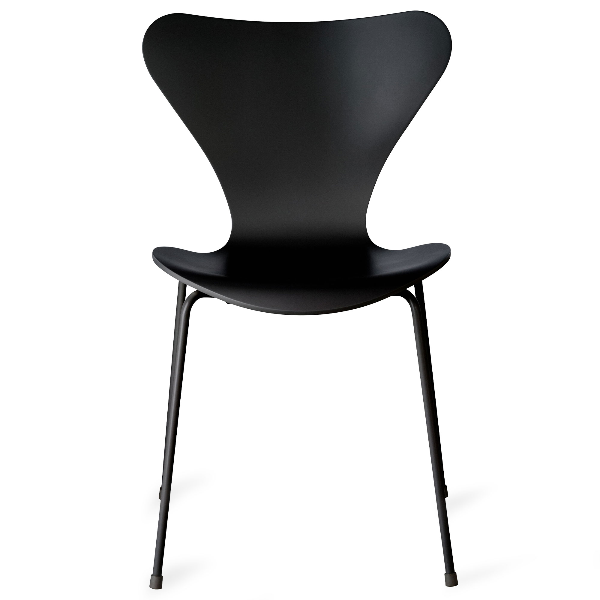Fritz Hansen - Sjuan 3107 stol lackerad bokfanér black / monochrome black - Matstolar - Arne Jacobsen - Svart - Trä | Möbler - Stolar Och Pallar - Matstolar | Möbelexperten