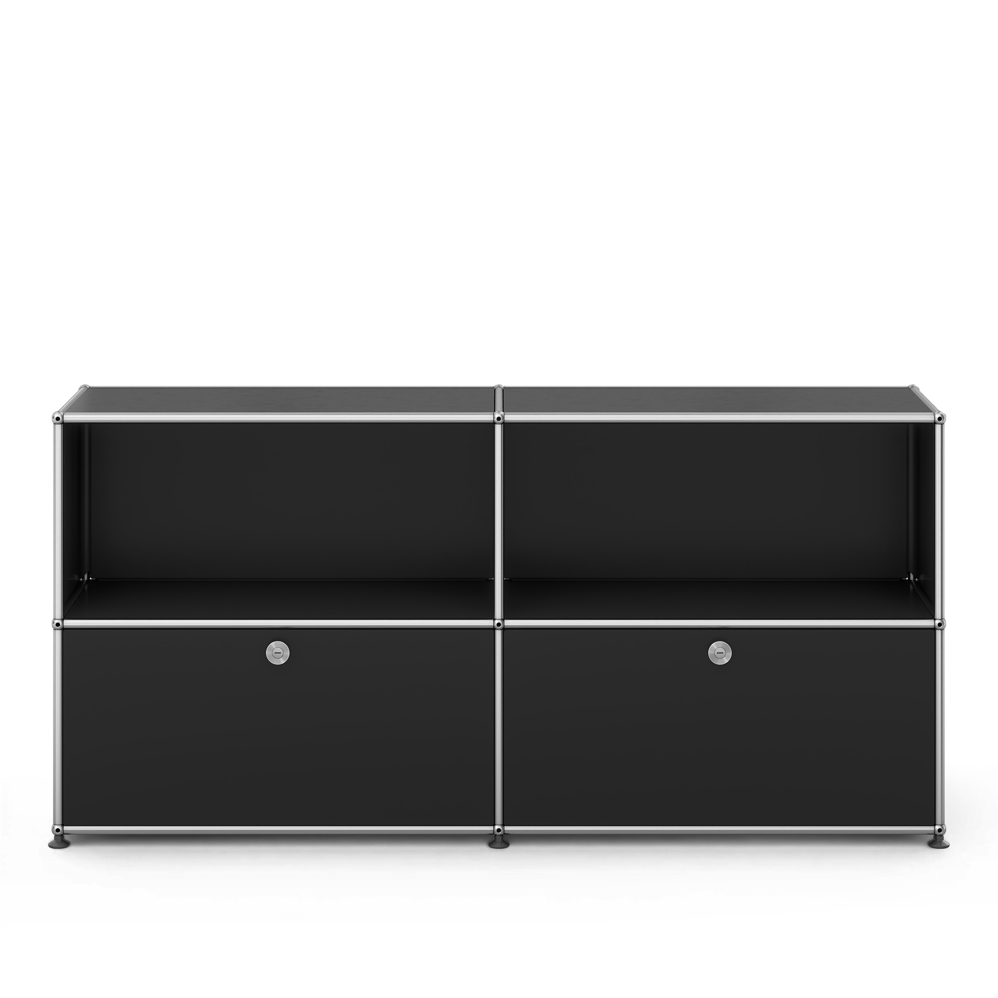 USM - USM Haller Sideboard C2 Graphite Black - Skänkar och sideboards - Fritz Haller & Paul Schärer - Svart - Metall | Möbler - Förvaring Och Hyllor - Skänkar Och Sideboards | Möbelexperten