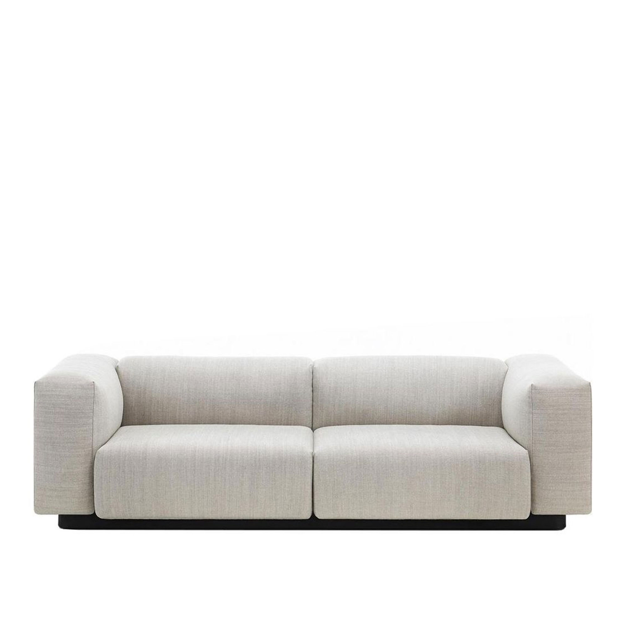 Vitra - Soft Modular Sofa - 2-sits, Tyg: Kat. F80 - Cosy - 01 - Soffor - Jasper Morrison - Grå