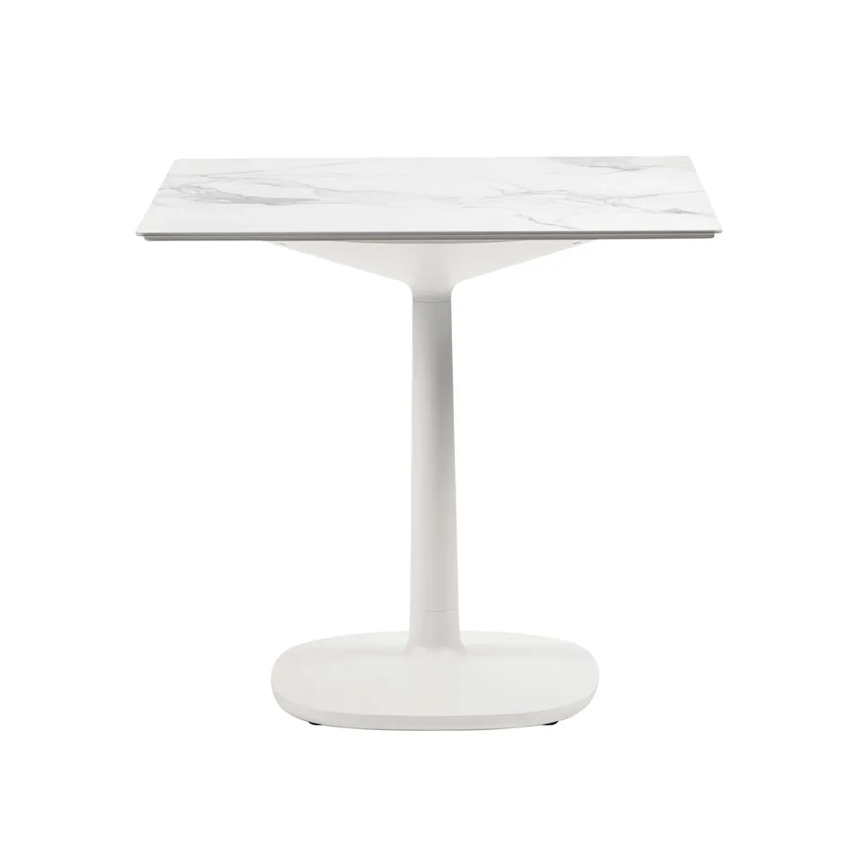 Multiplo 4140 kvadratiskt bord 78x78cm med liten kvadratisk bas R1,5cm