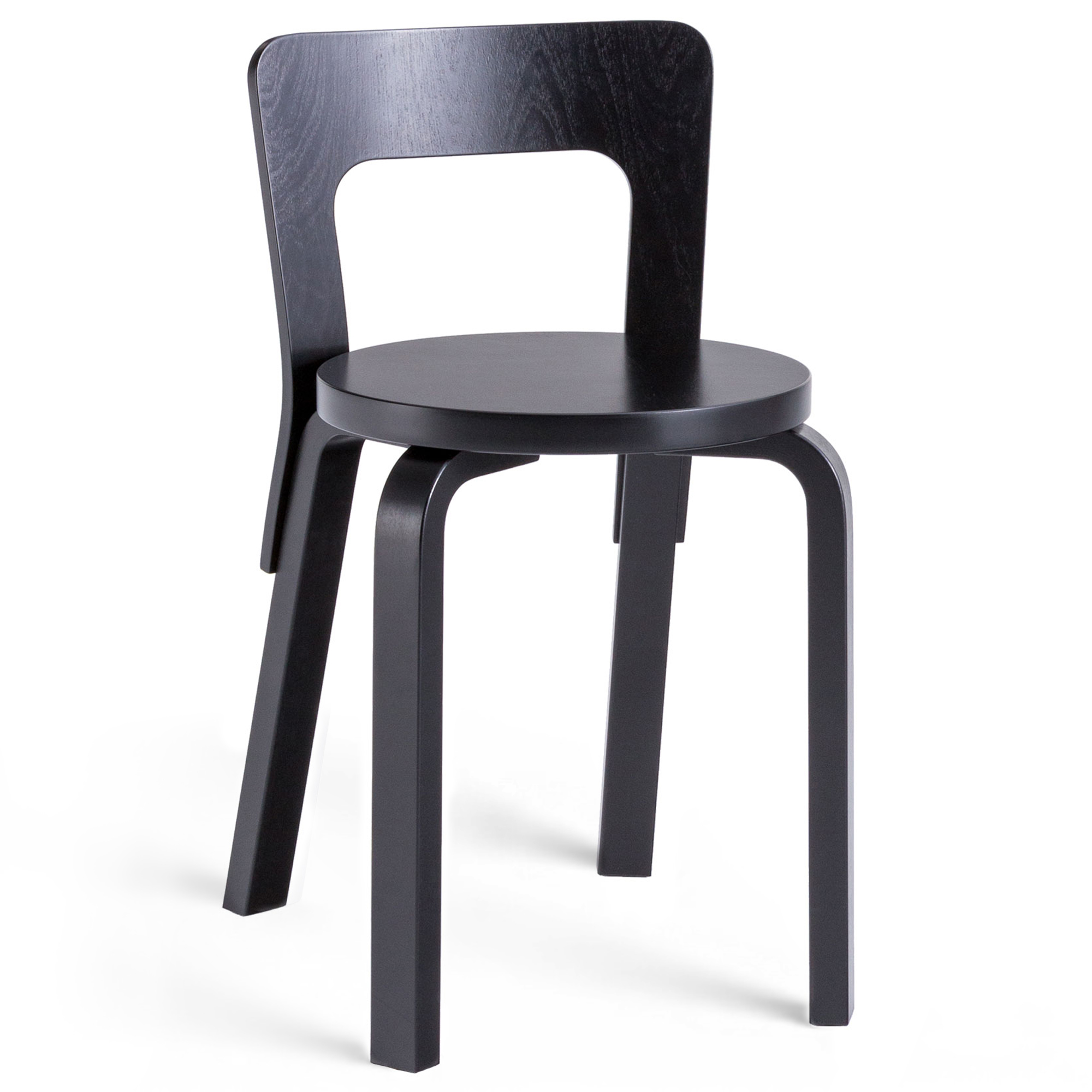 Artek - Chair 65, Black lac, Black lac - Matstolar - Alvar Aalto - Svart - Trä | Möbler - Stolar Och Pallar - Matstolar | Möbelexperten