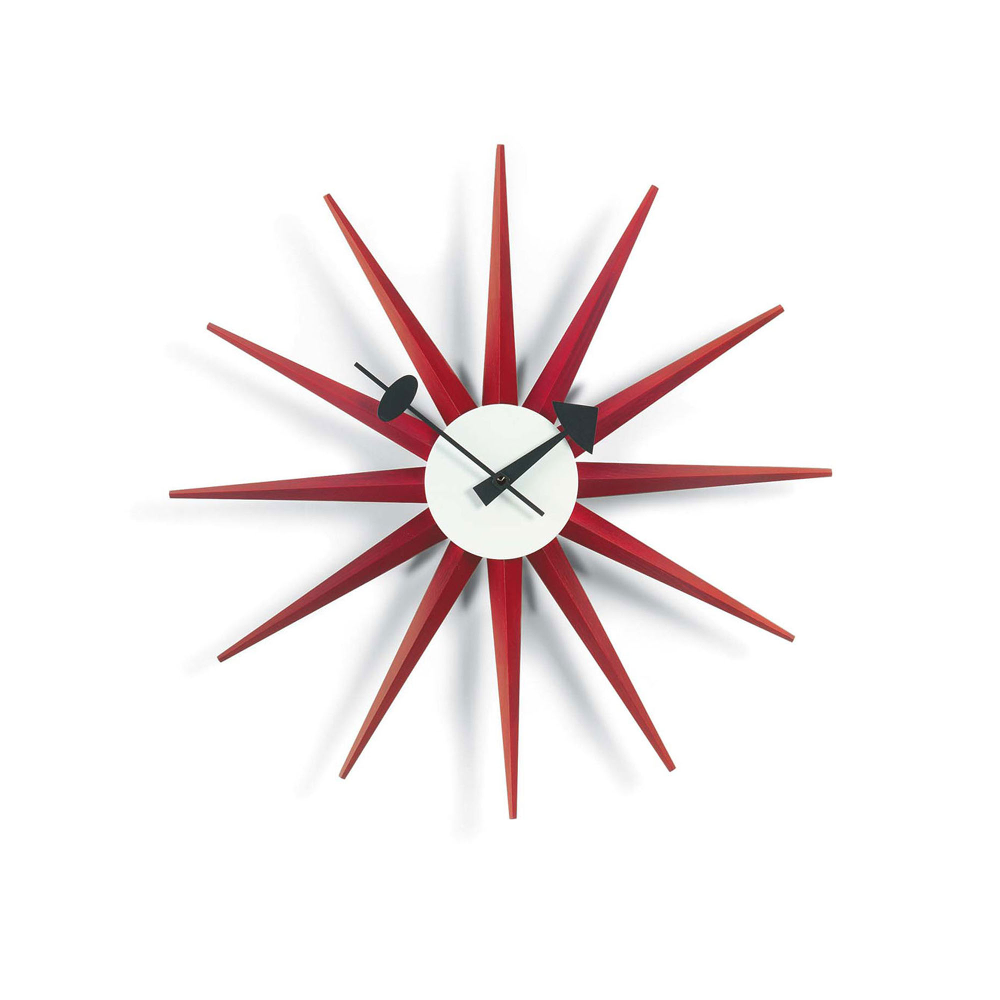 Vitra - Sunburst Clock Röd - Klockor - George Nelson - Röd