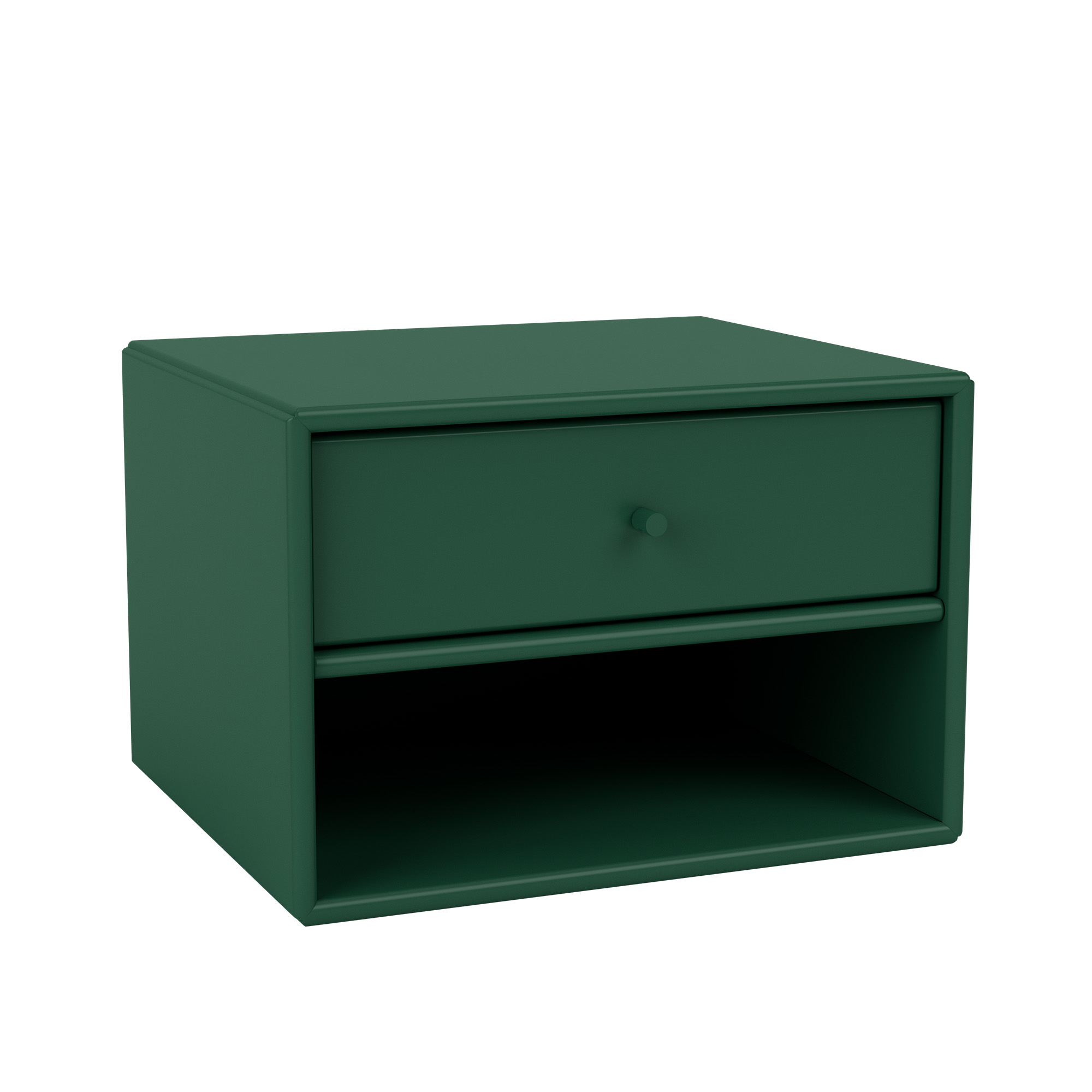 montana - dash nightstand 136-pine 04 suspension rails - sängbord - peter j. lassen - grön - trä