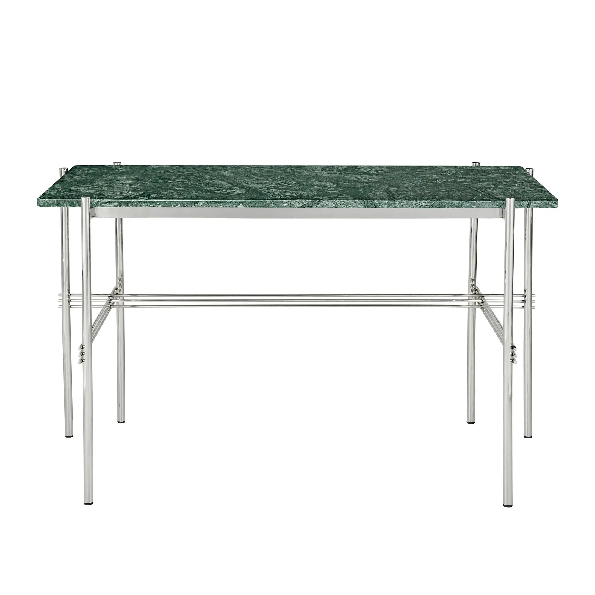 TS skrivbord polerat stål