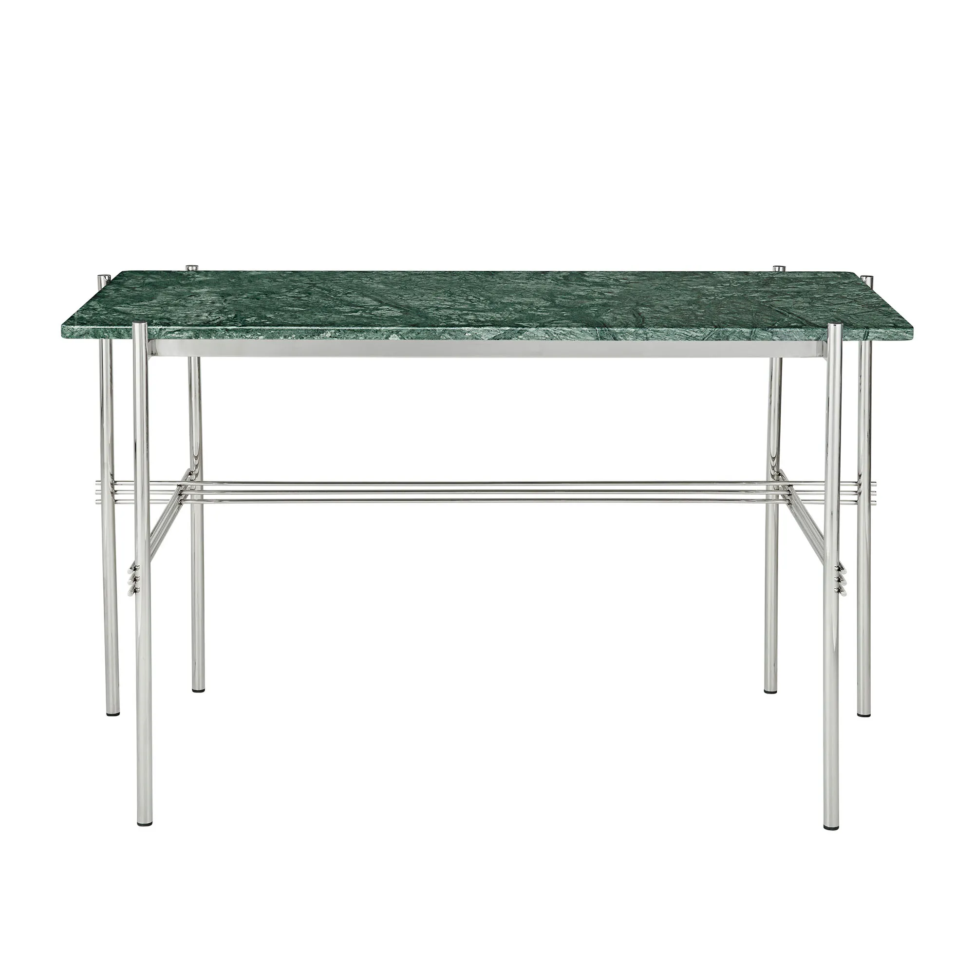 TS skrivbord polerat stål