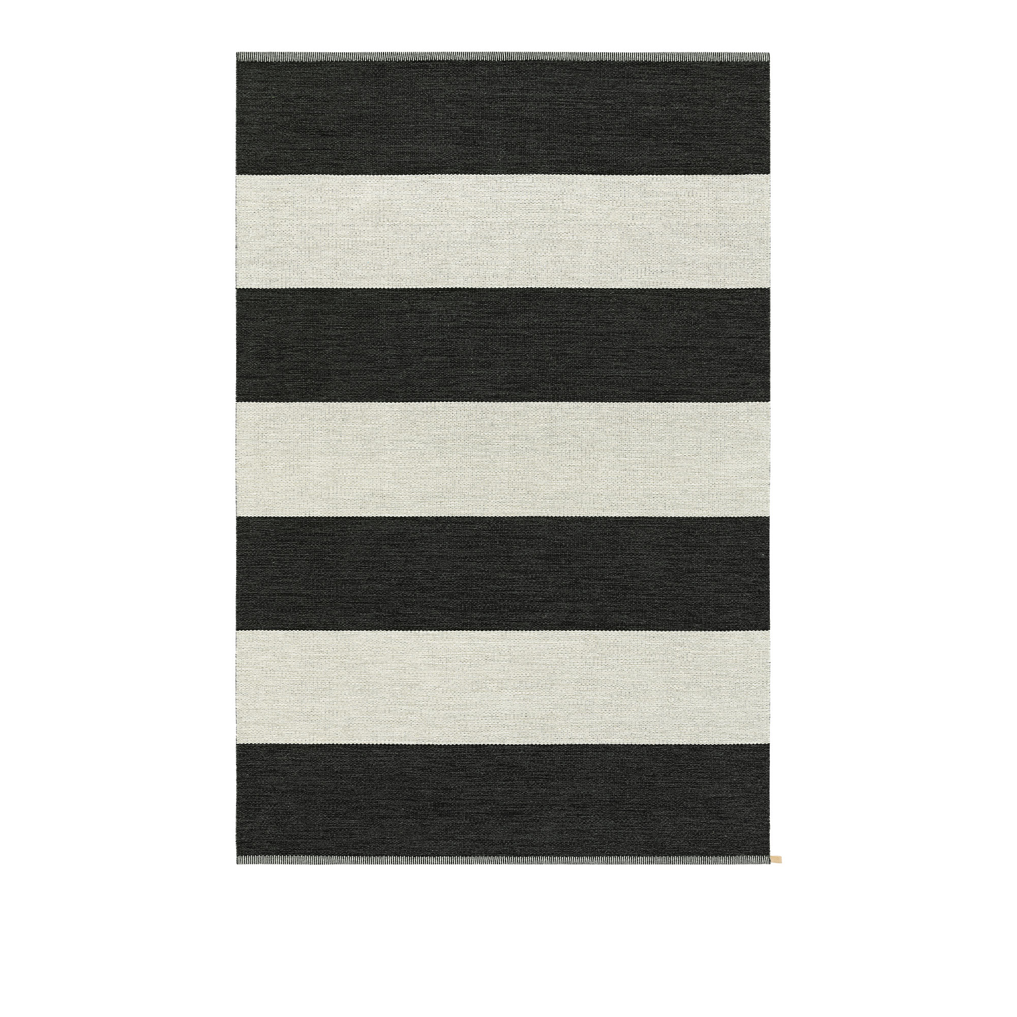 kasthall - wide stripe icon, 160x240cm, midnight black 554 - ullmattor - gunilla lagerhem ullberg,kasthall design studio - svart