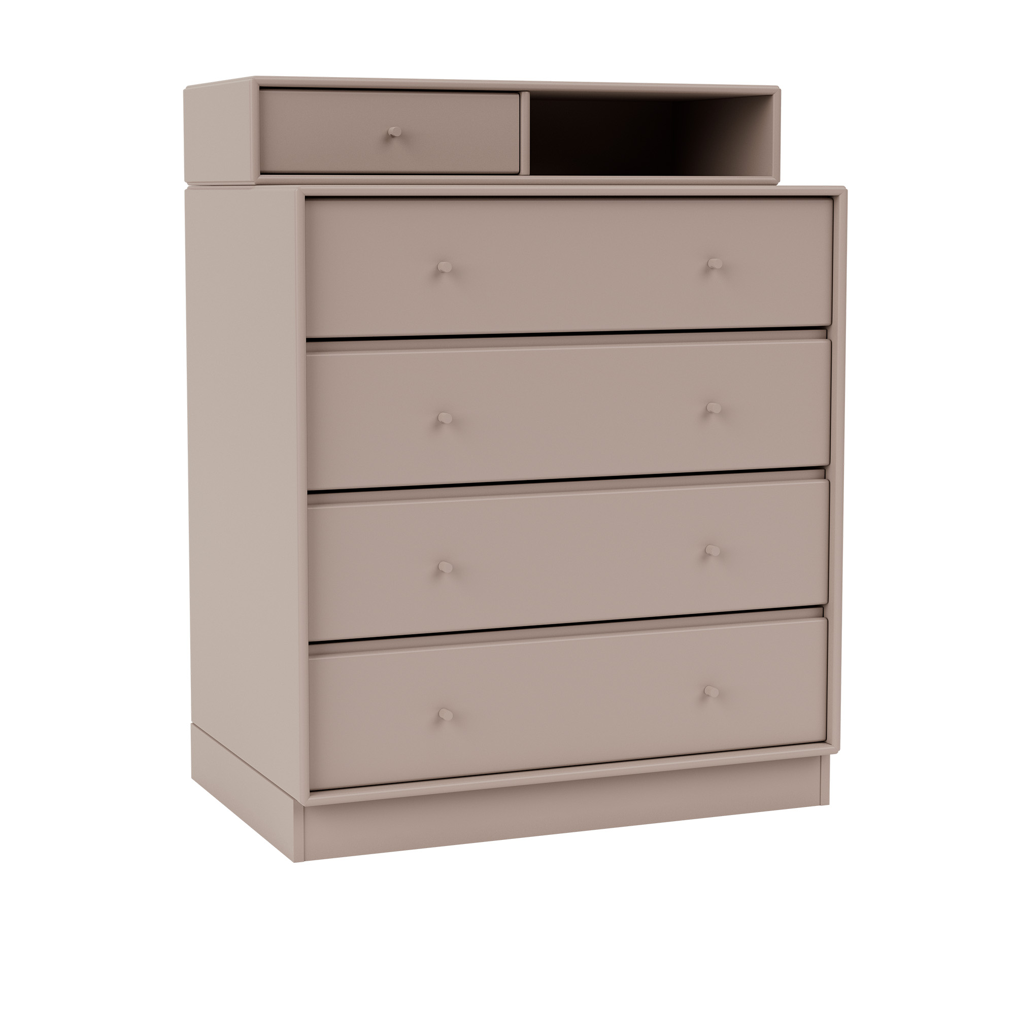 Montana - Keep Chest Of Drawers, Plinth H7 cm - Mushroom - Byråer - Peter J. Lassen - Beige - Trä | Möbler - Förvaring Och Hyllor - Byråer | Möbelexperten