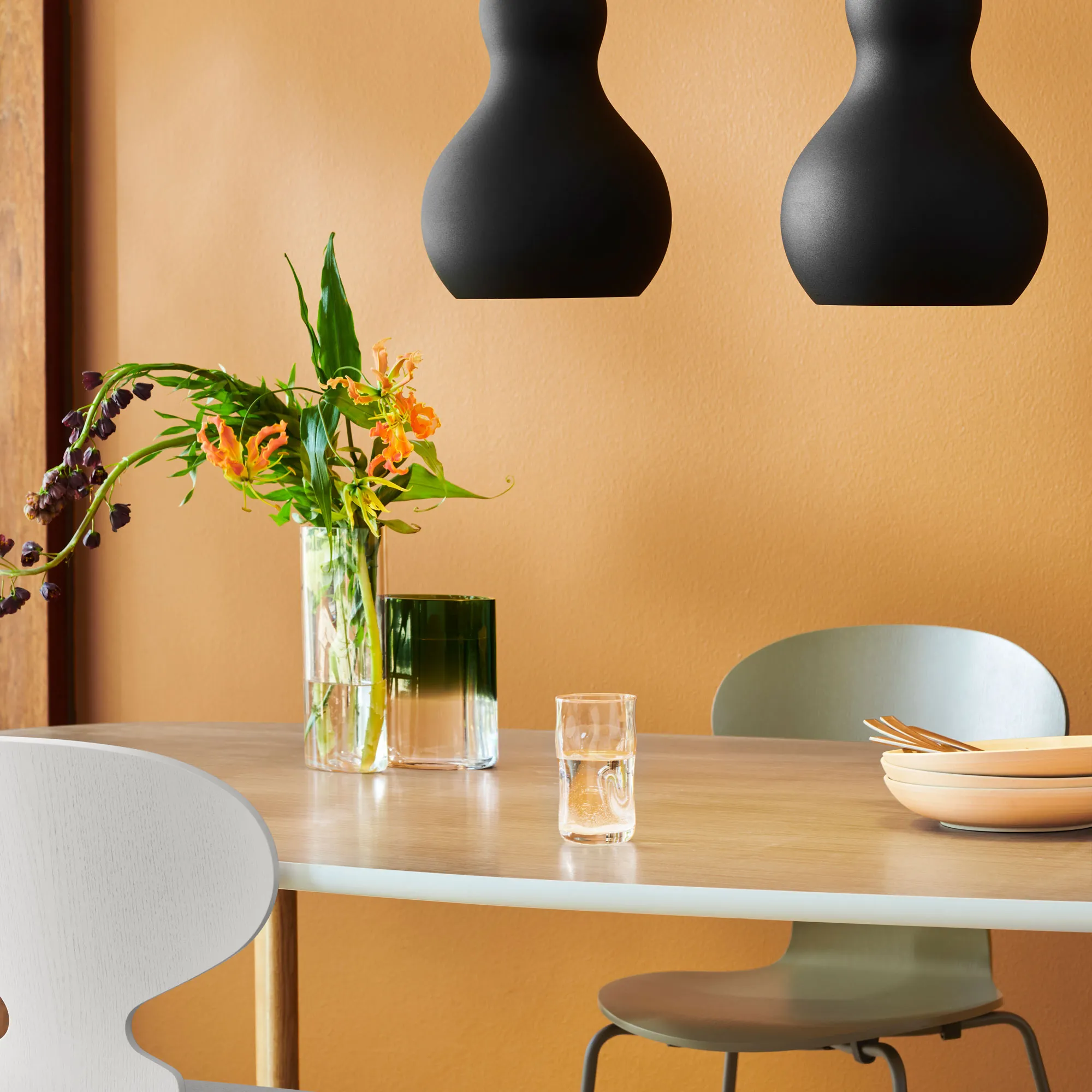 3101 Myran stol Coloured Ash Veneer Warm Graphite