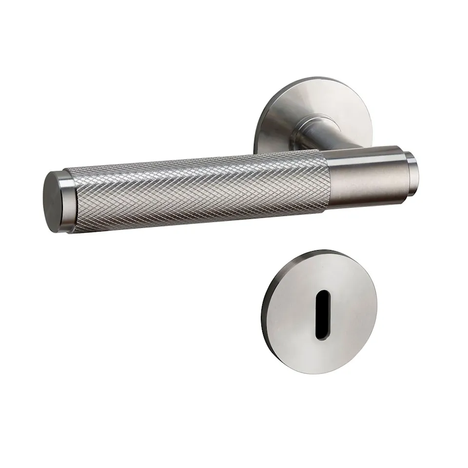Door Lever Handle & Key Escutcheon Plate