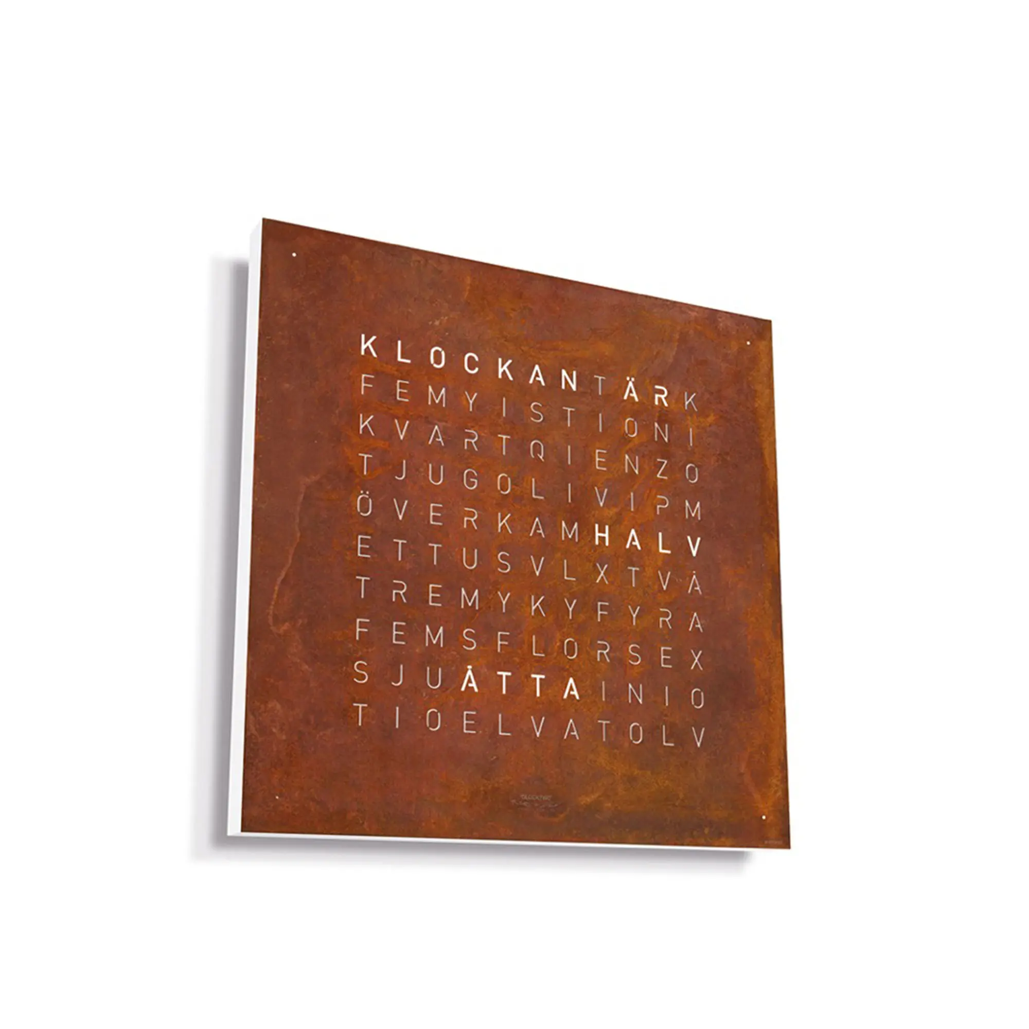 Qlocktwo Earth 45 Creator's Edition - Rust