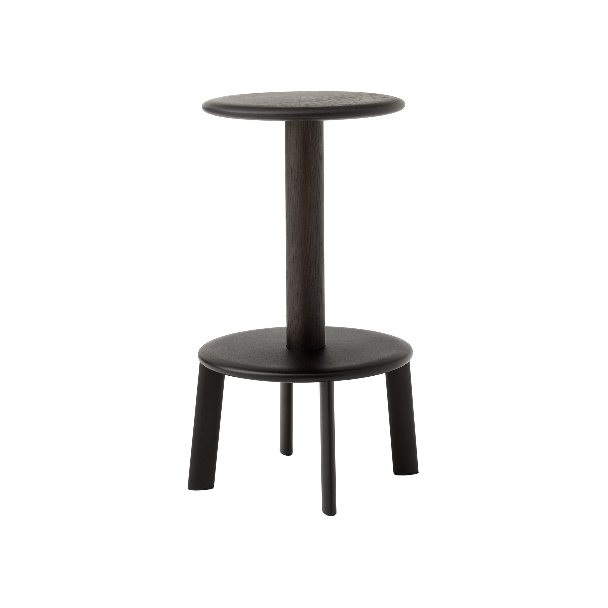 &Tradition - Massif Bar Stool AV40 Dark stained oak & Warm Black - Barstolar & barpallar - Anderssen & Voll - Flerfärgad - Metall/Trä/Syntetiskt