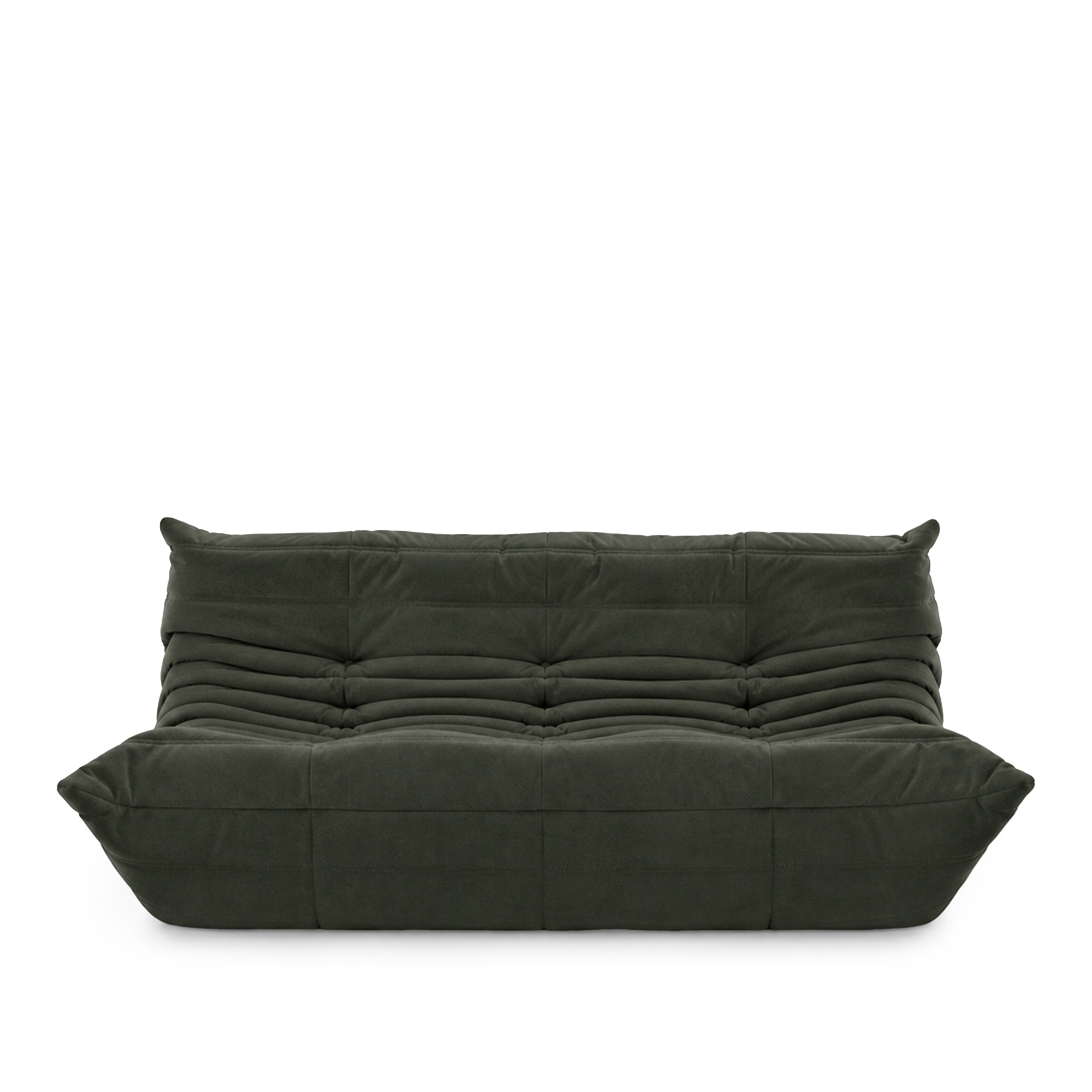 Ligne Roset - Togo Large Settee Without Arms Alcantara Kiwi 4566 - Soffor - Michel Ducaroy