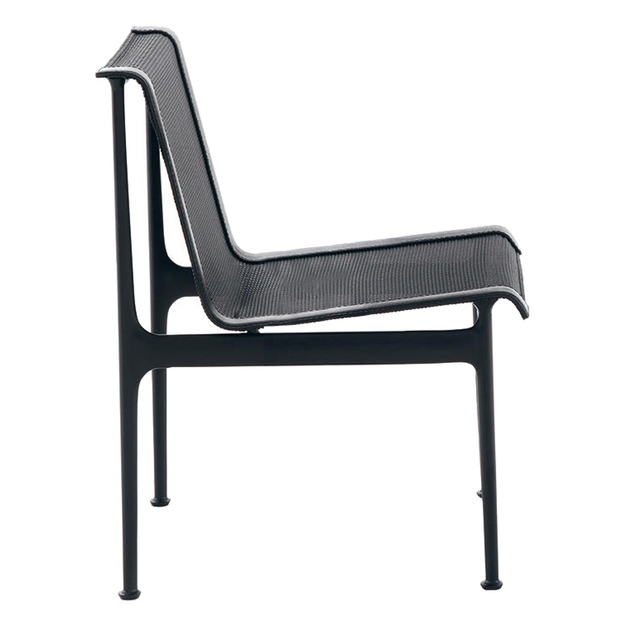 Knoll - 1966 Dining Chair, Utan armstöd, Svart (Onyx) - Matstolar utomhus - Richard Schultz - Svart - Metall