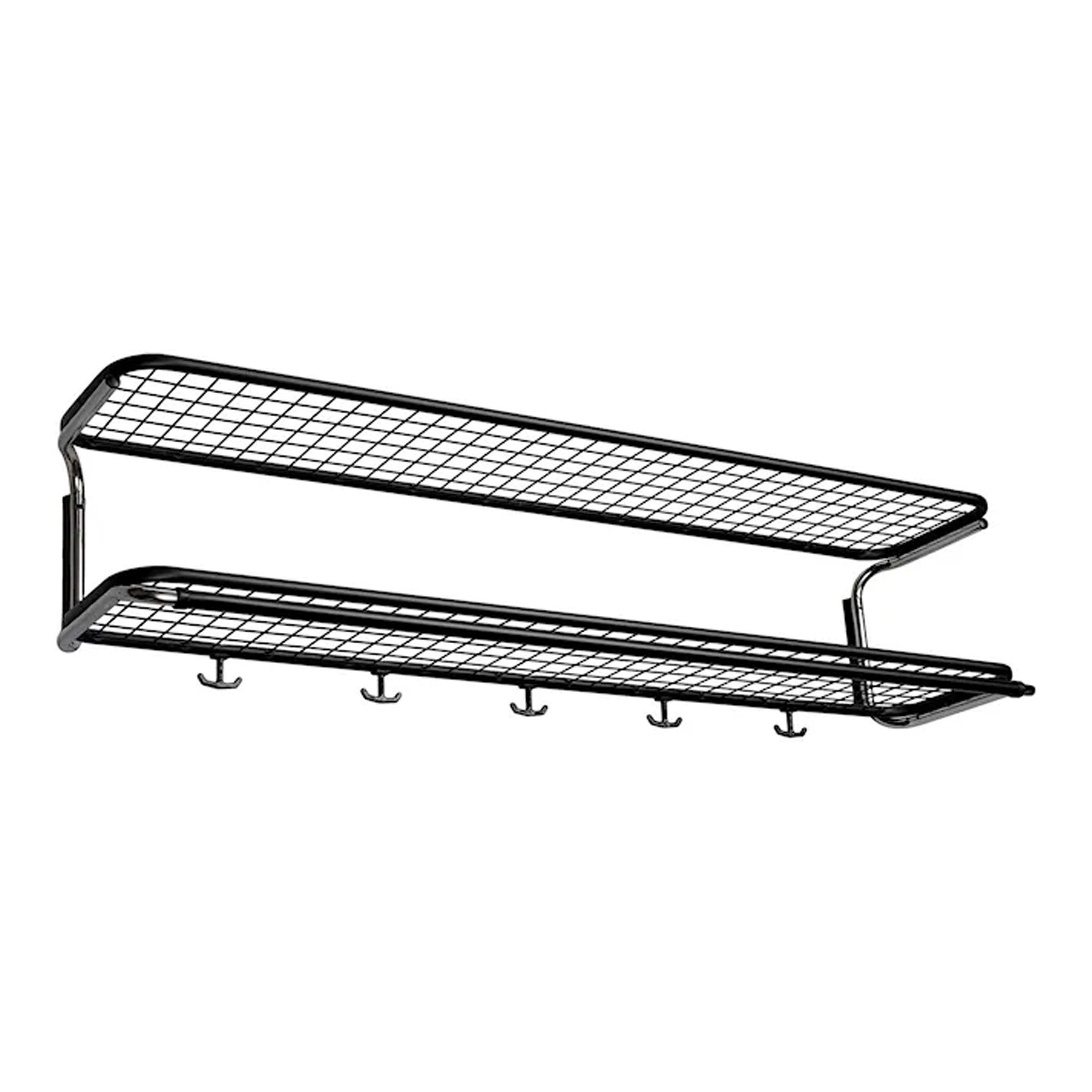 Essem Design - Classic 650 Hatthylla Svart/Krom, 120 cm - Hatthyllor och skohyllor - Gunnar Bolin - Silver,Svart - Metall/Plast