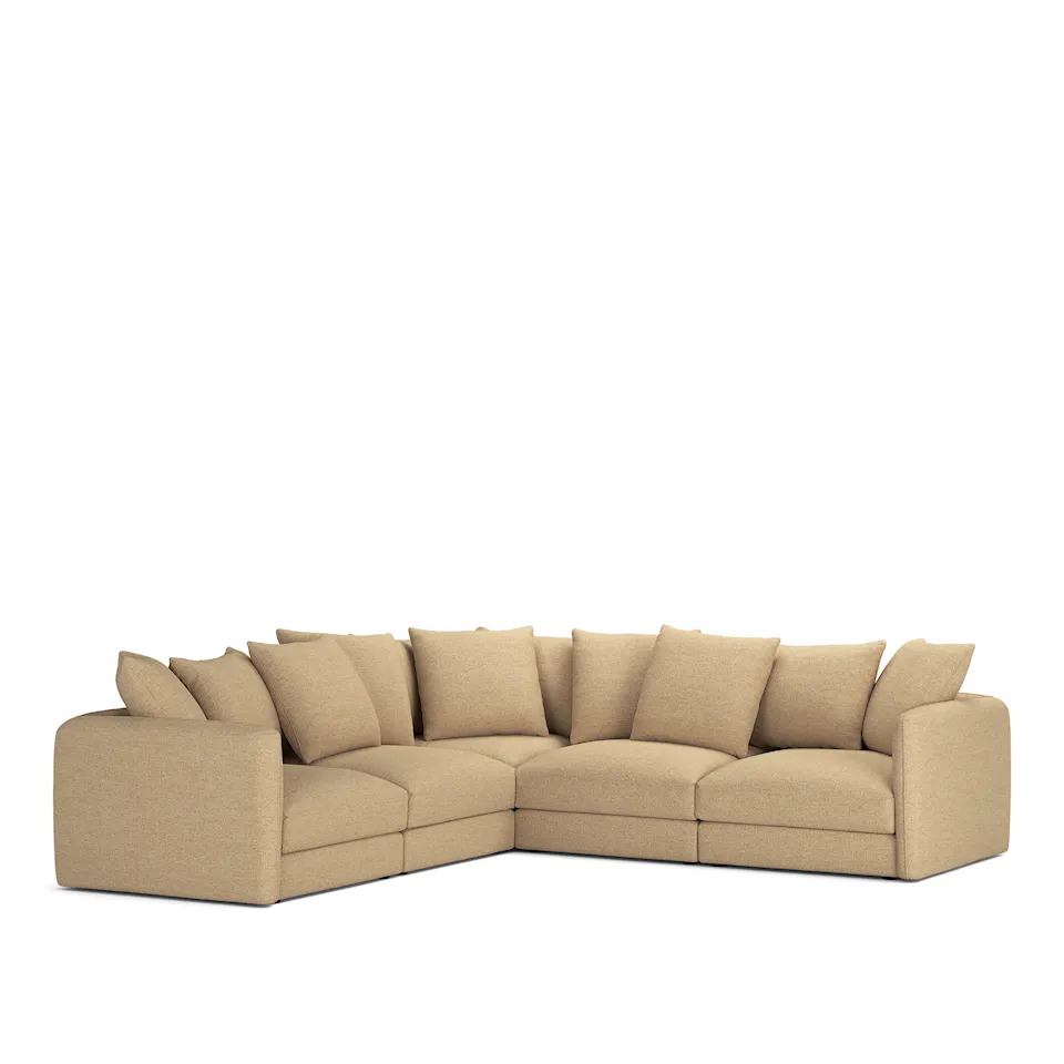 Pavarotti 5-Seater Corner, Removable Cover, Cushion Variant 01, Lucinasco 03