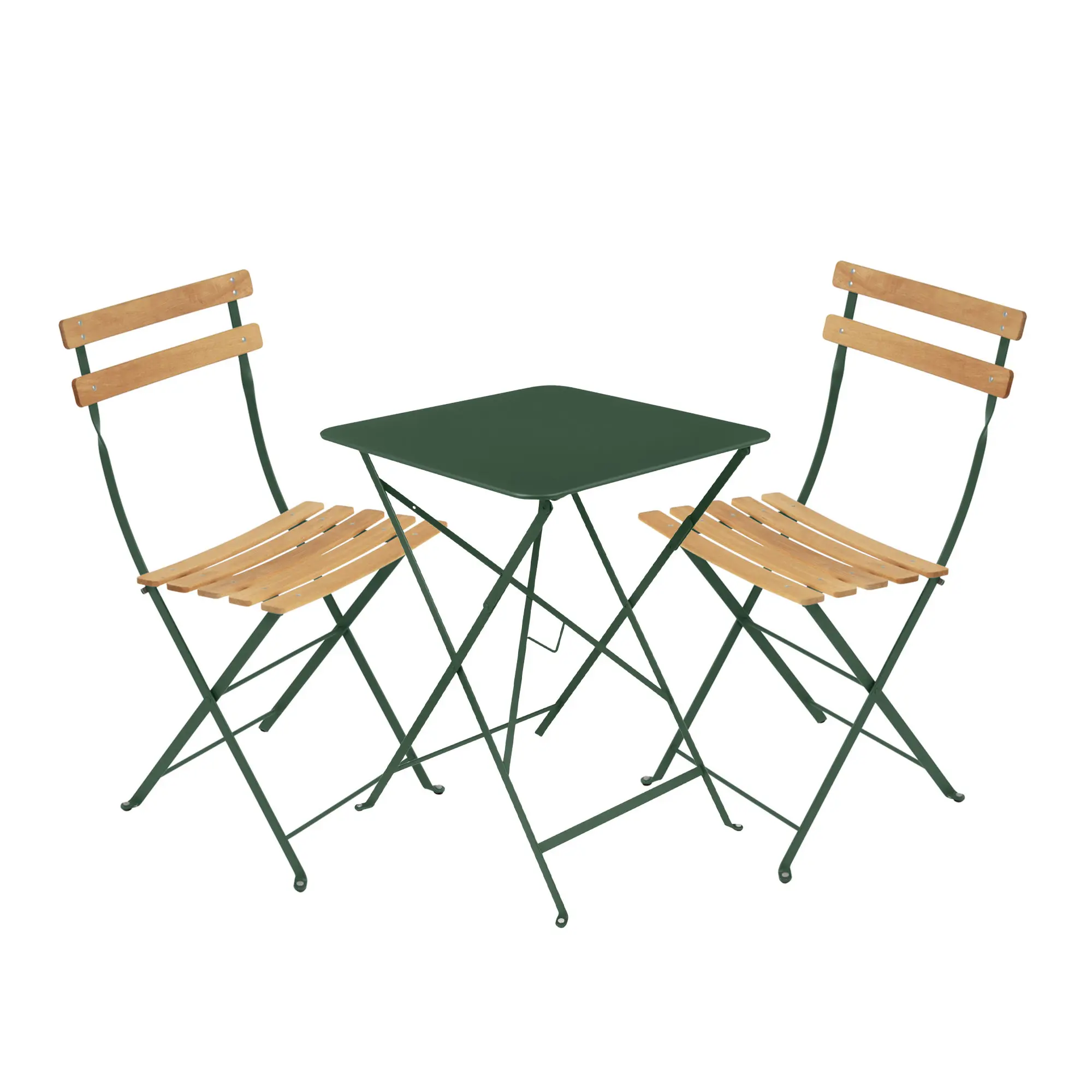 Bistro spisegruppe bord 57cm & 2 tre stoler