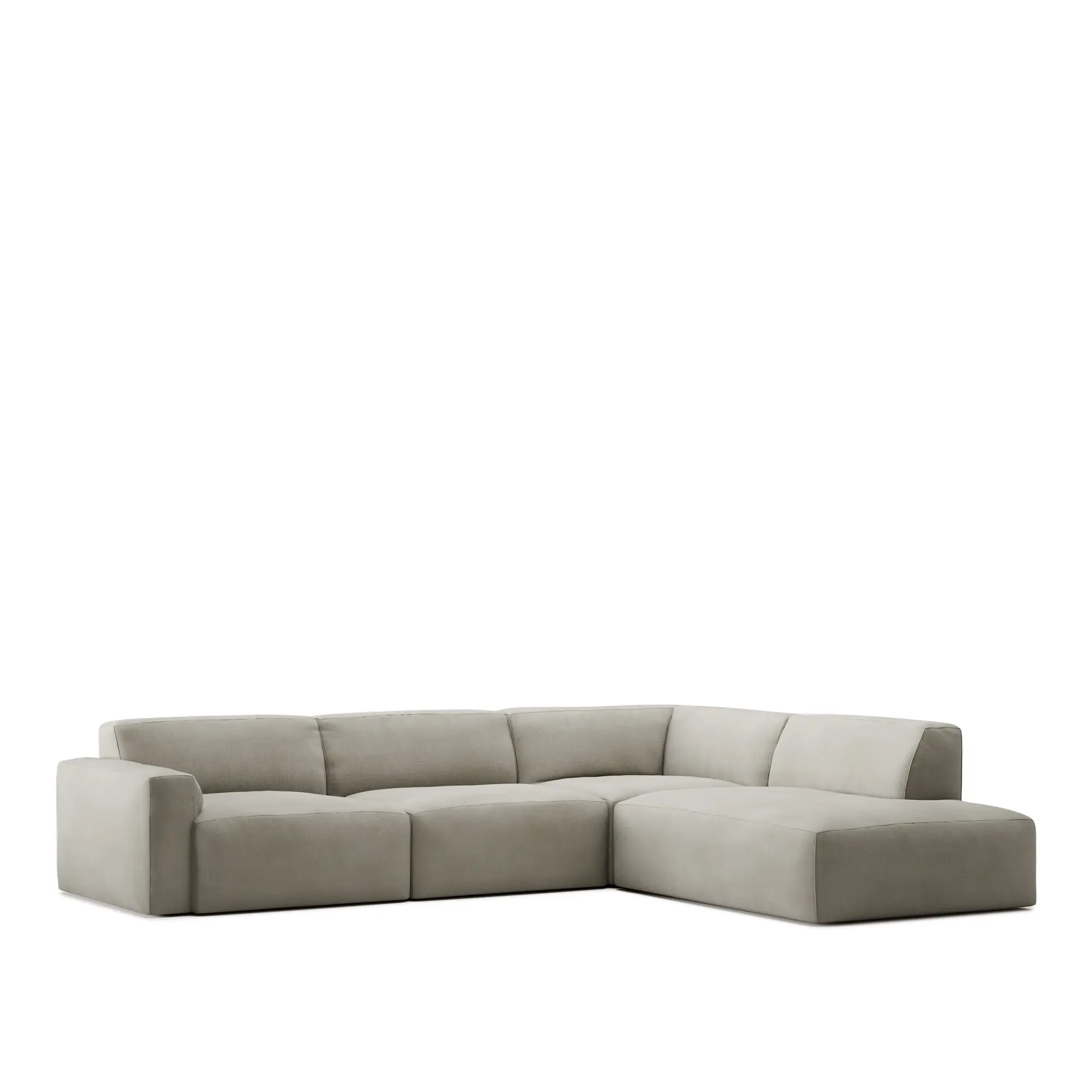 Brick 4-Seater Corner Open End Right