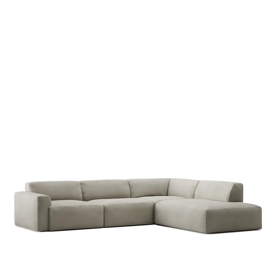 Brick 4-Seater Corner Open End Right