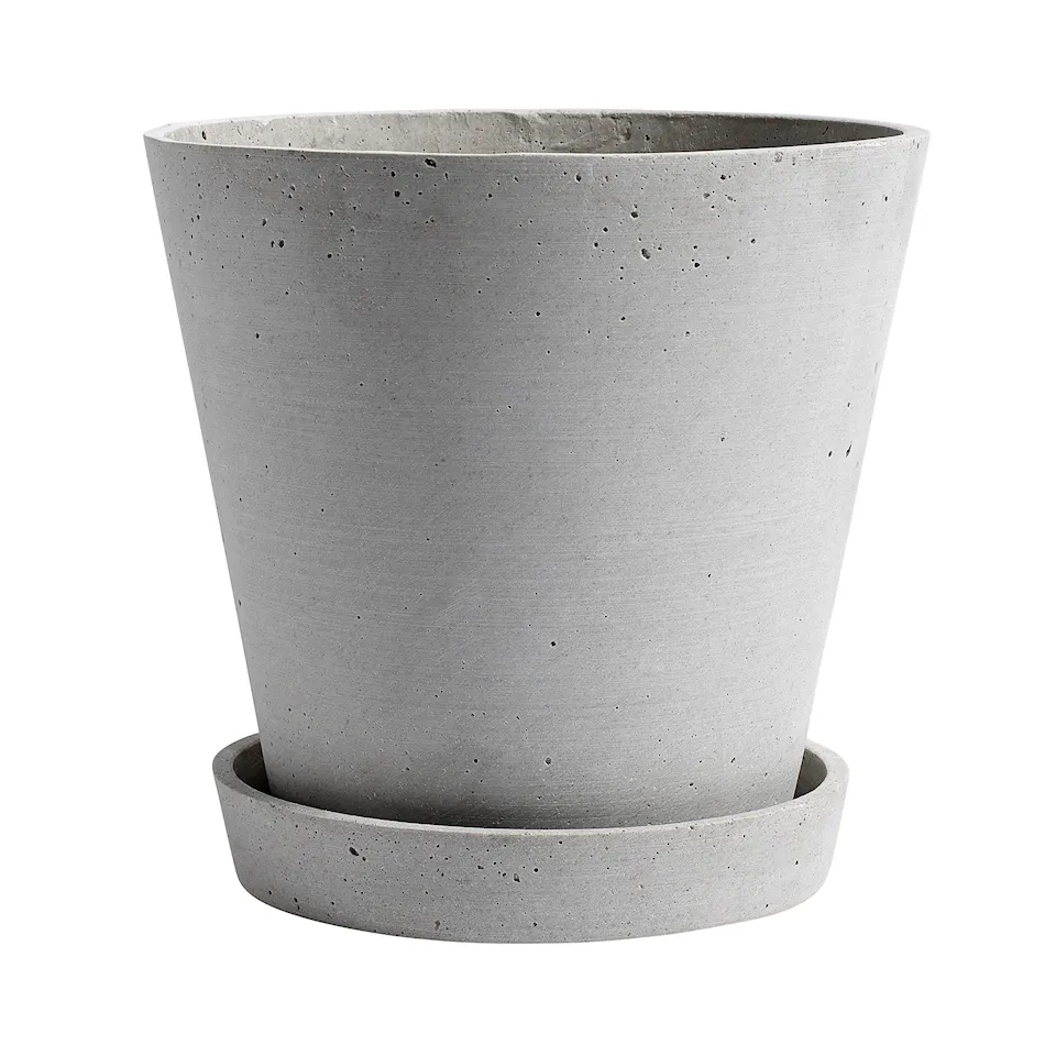 Flowerpot kruka & fat Grey