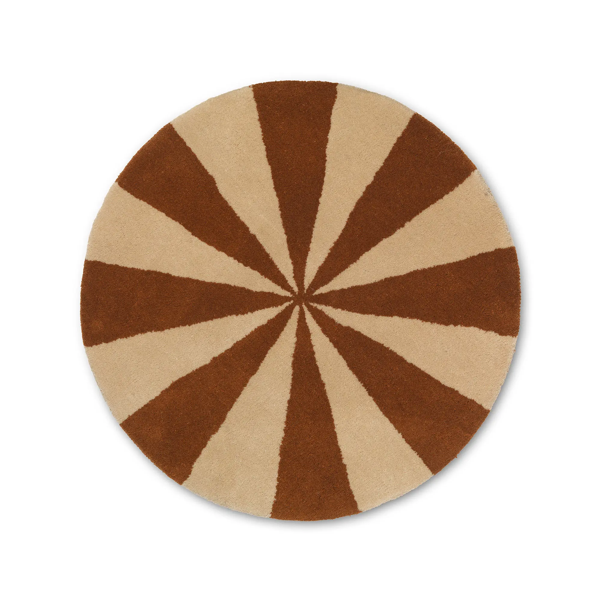 Arch Tufted Rug Dark Brick / Off White