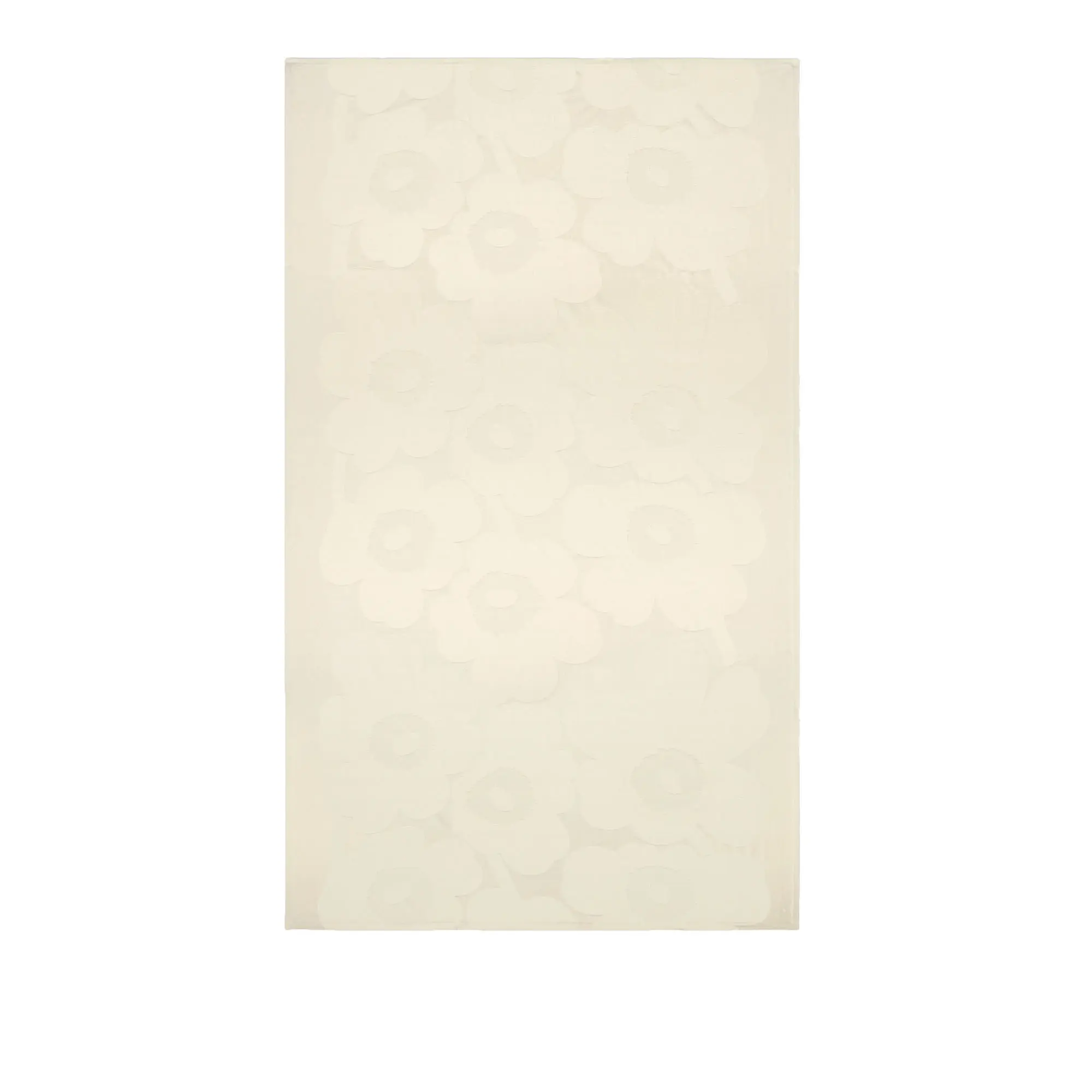 Unikko jacqaurd bordsduk 140x250 cm off white