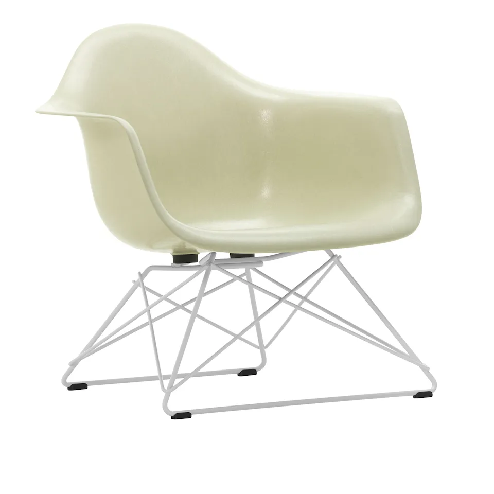Eames Fiberglass Armchair LAR fåtölj White