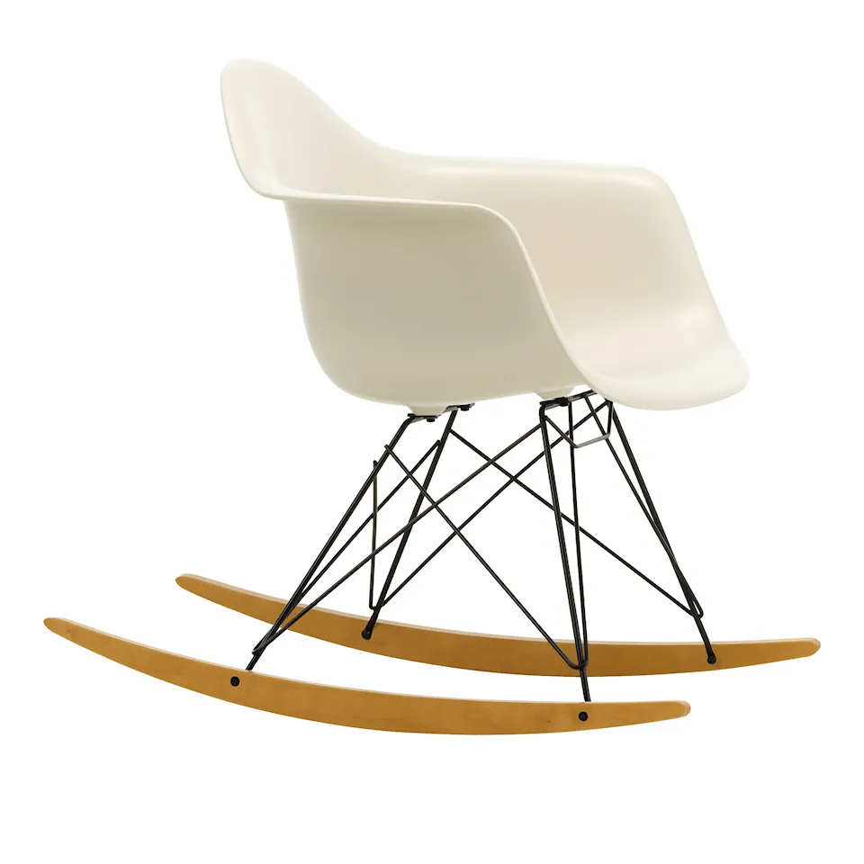 Eames RE Plastic Armchair RAR gungstol Basic Dark/Golden Maple