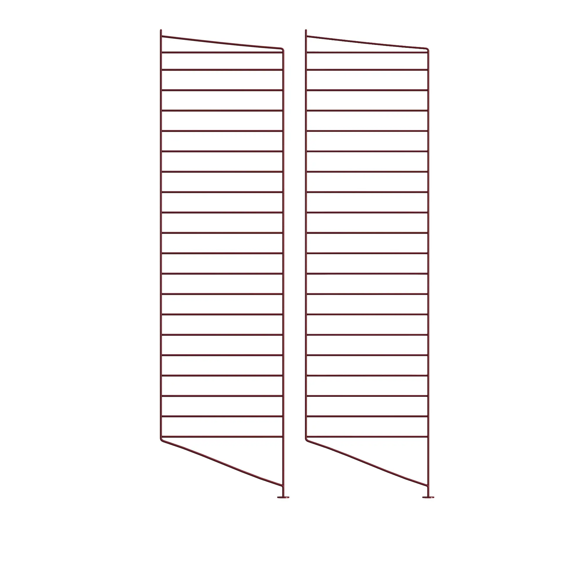 Golvgavel 115 x 30 cm 2-pack mörkröd