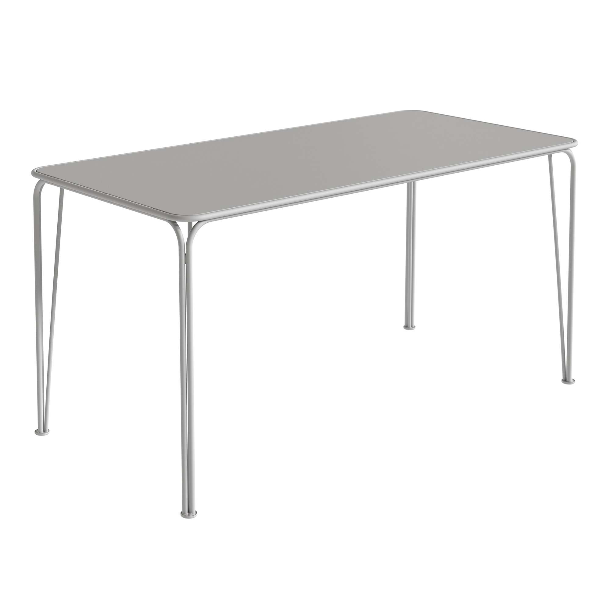 grythyttan stålmöbler - table libelle 140 gray - matbord utomhus